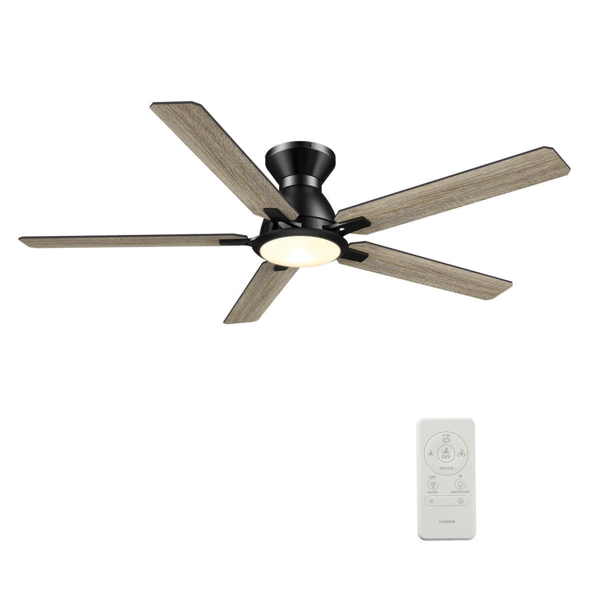 ESPEAR 52 In 5 Blade Smart Ceiling Fan With Integrated LED Lights With Google Home