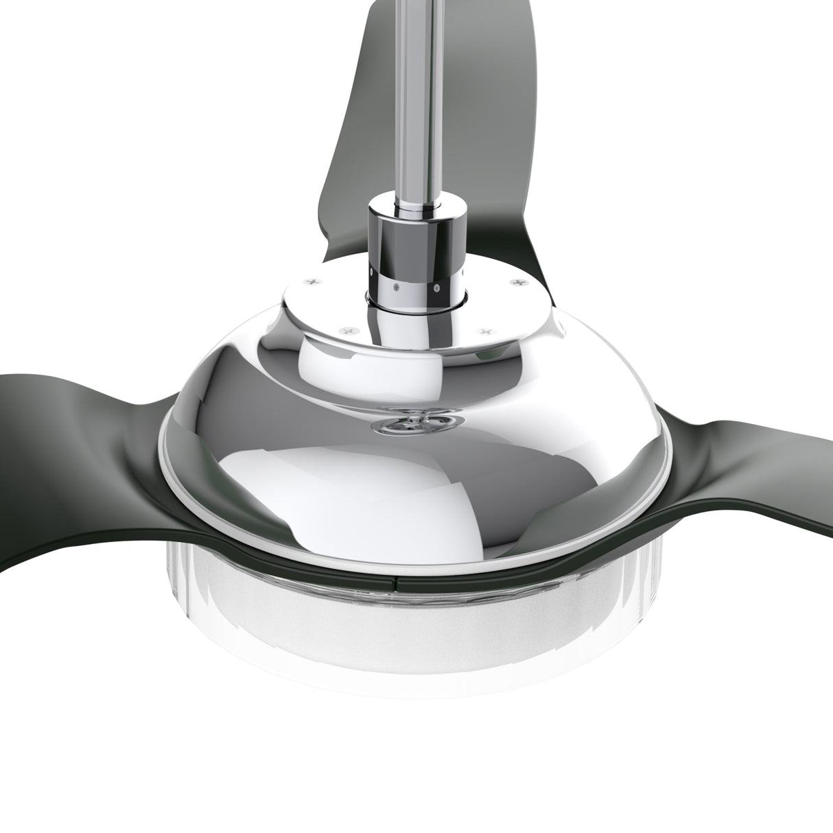 Fletcher 56 Inch 3 Blade Smart Ceiling Fan With Led Light Kit Remote Silver Black