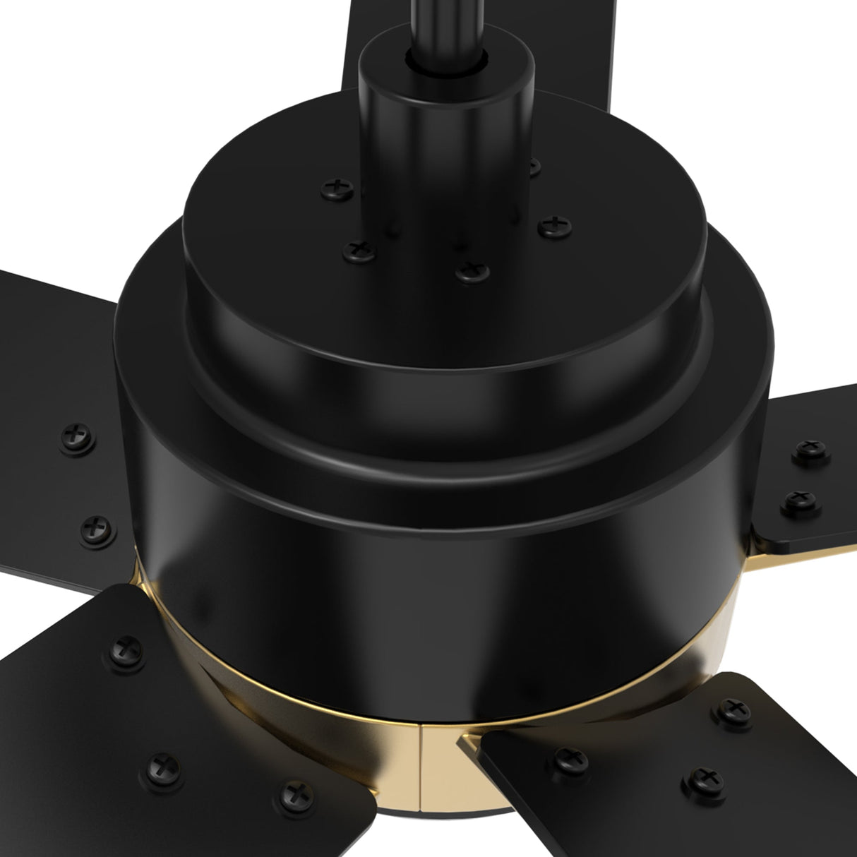 ASCENDER 52 In 5 Blade Smart Ceiling Fan With Integrated LED Lights With Google Home