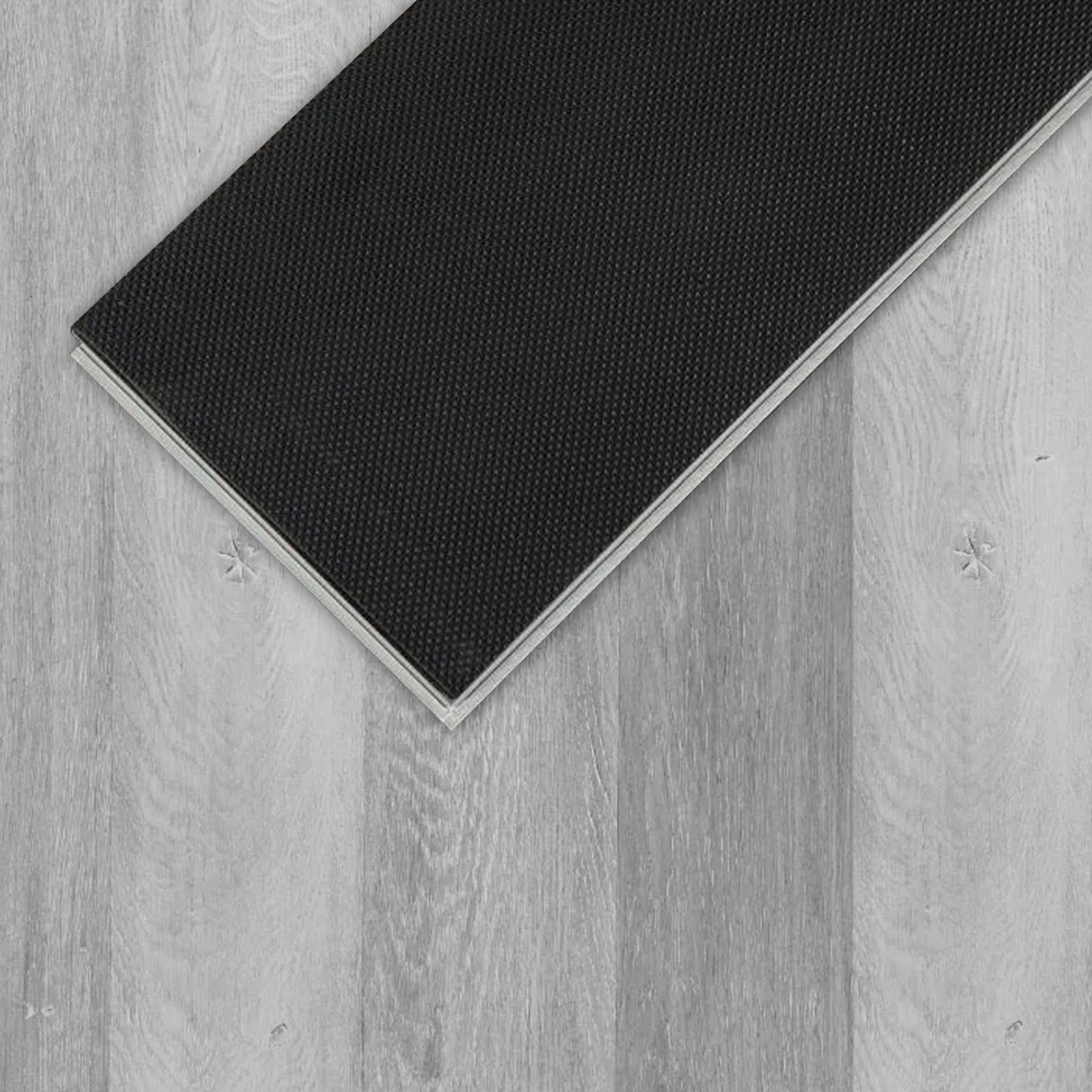 Permshield Lite Silver Grey SPC - 5.2mm x 7'' x 48'' / 1.5mm IXPE pad attached