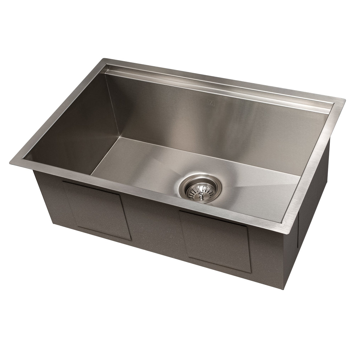 ZLINE 27 in. Garmisch Undermount Single Bowl Stainless Steel Kitchen Sink with Bottom Grid and Accessories (SLS-27)
