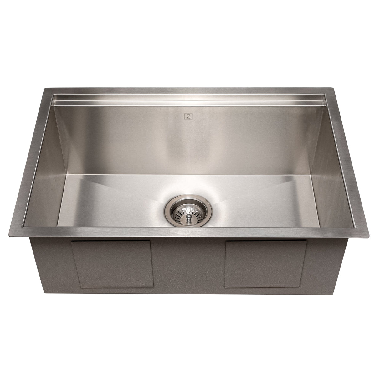 ZLINE 27 in. Garmisch Undermount Single Bowl Stainless Steel Kitchen Sink with Bottom Grid and Accessories (SLS-27)