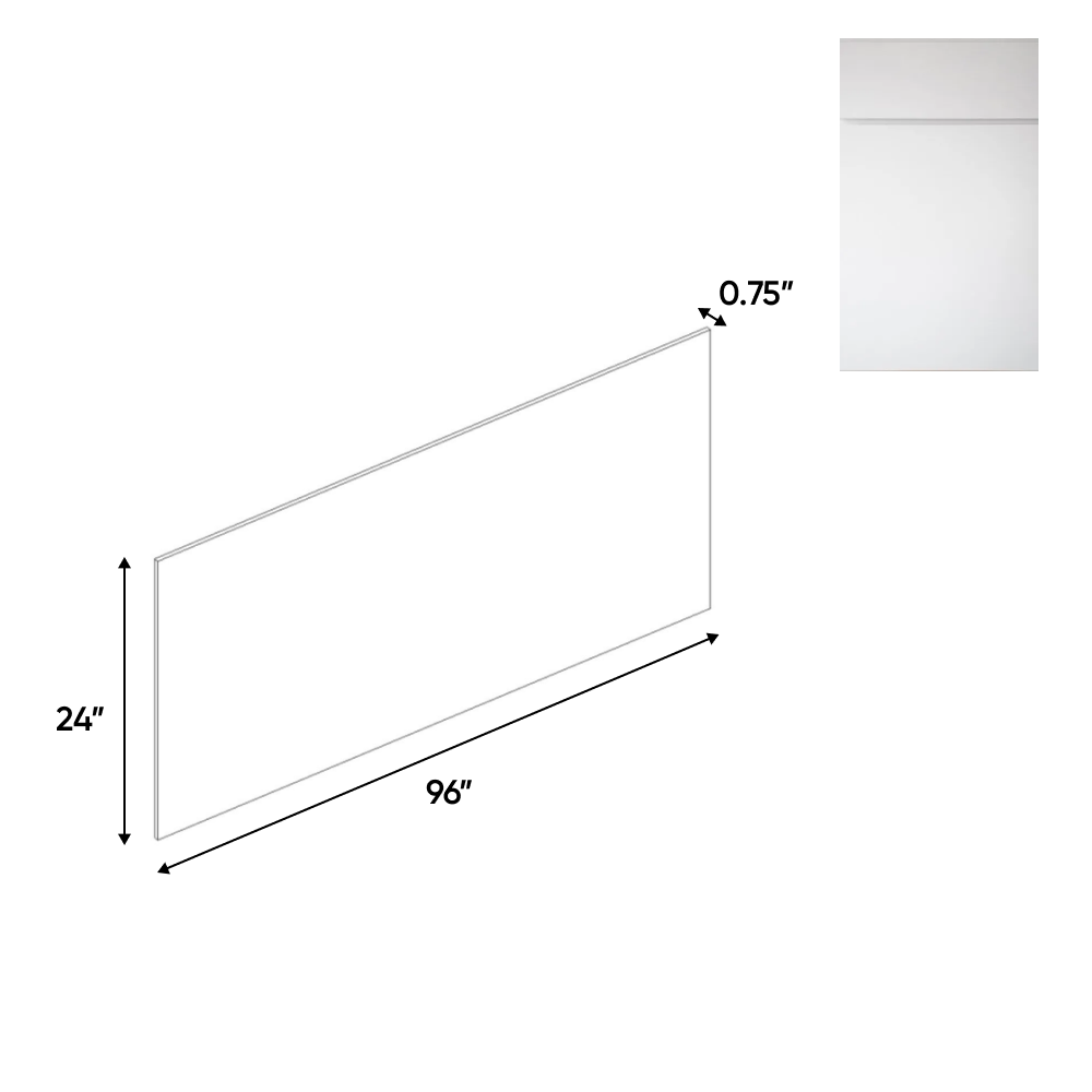 Sonoma White - 48 Inch Plywood Panels Accessories - 48" Width x 96" Height x .25" Depth