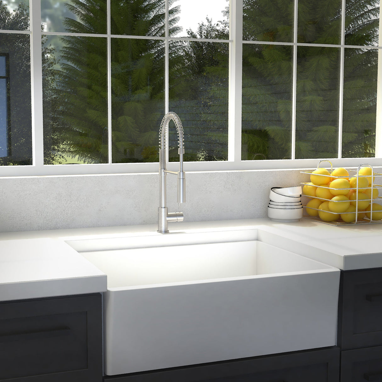 ZLINE Sierra Kitchen Faucet in Brushed Nickel (SRA-KF-BN)