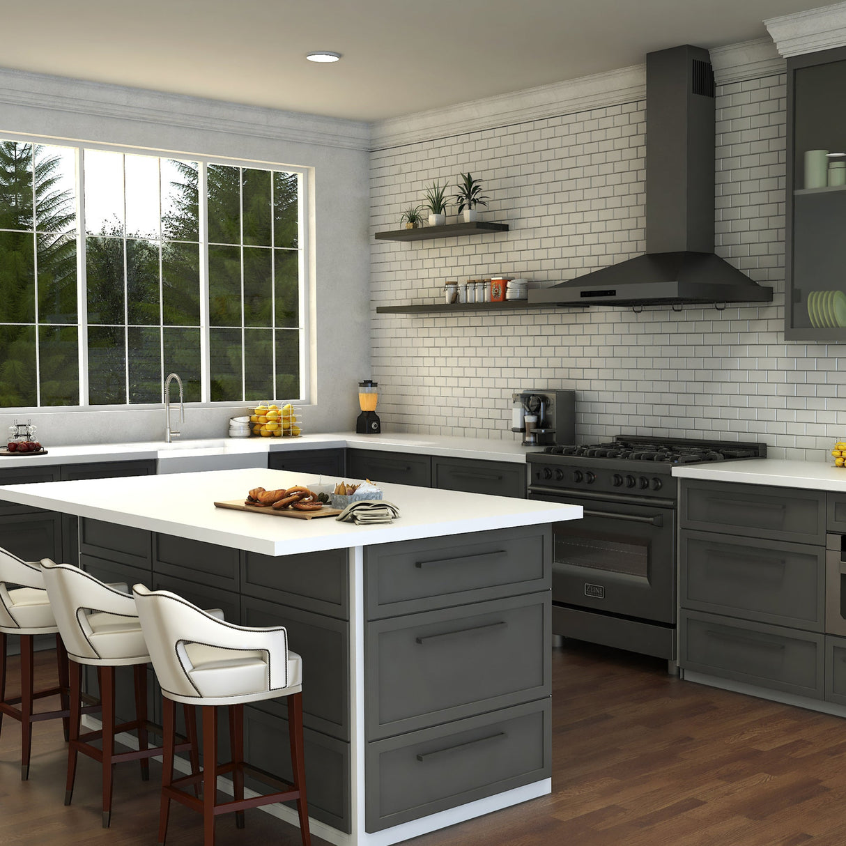 ZLINE Sierra Kitchen Faucet in Brushed Nickel (SRA-KF-BN)