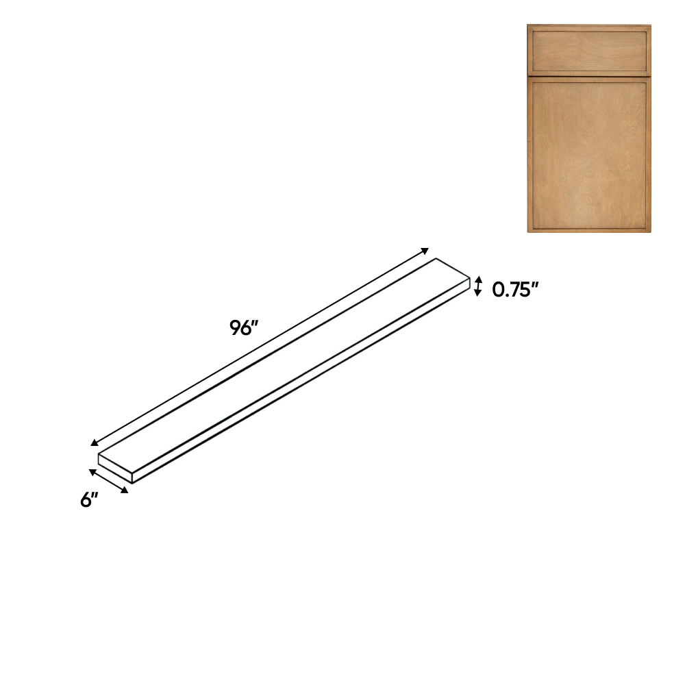 Slim Shaker Karamel - 6 Inch Wall Fillers Accessories - 6" Width x 96" Height x .75" Depth