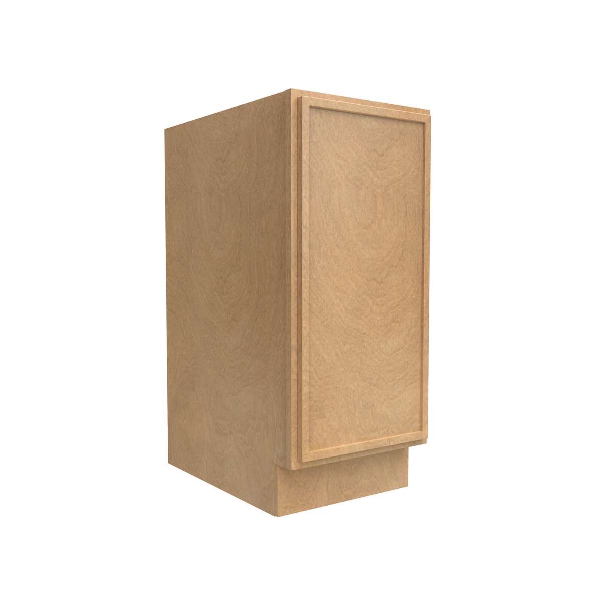 Slim Shaker Karamel - 15 Inch Full Height Single Door Base Cabinet - 15" Width x 34.5" Height x 24" Depth