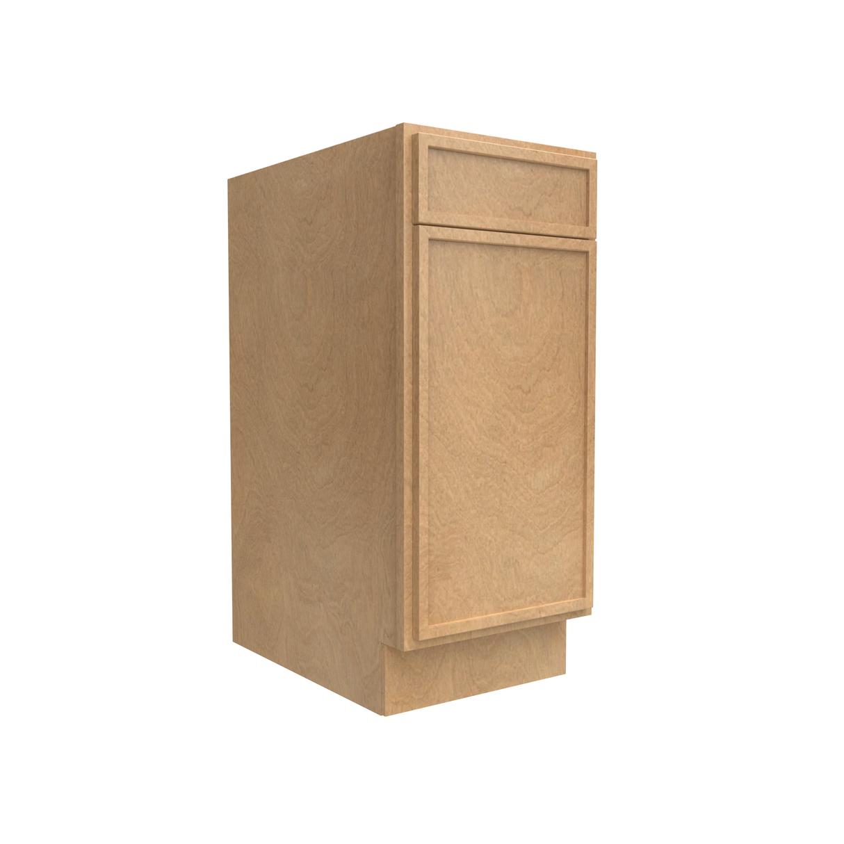 Slim Shaker Karamel - 15 Inch Single Door Base Cabinet - 15" Width x 34.5" Height x 24" Depth