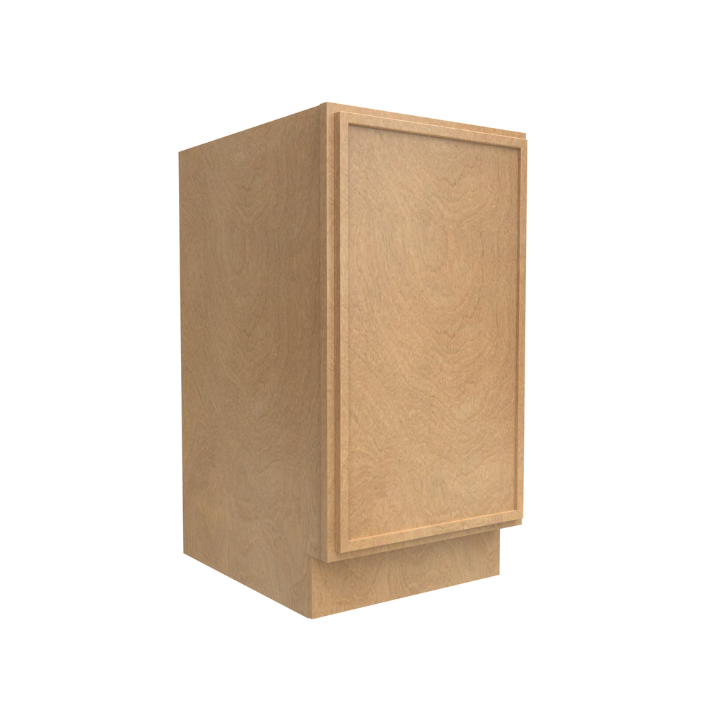 Slim Shaker Karamel - 18 Inch Full Height Single Door Base Cabinet - 18