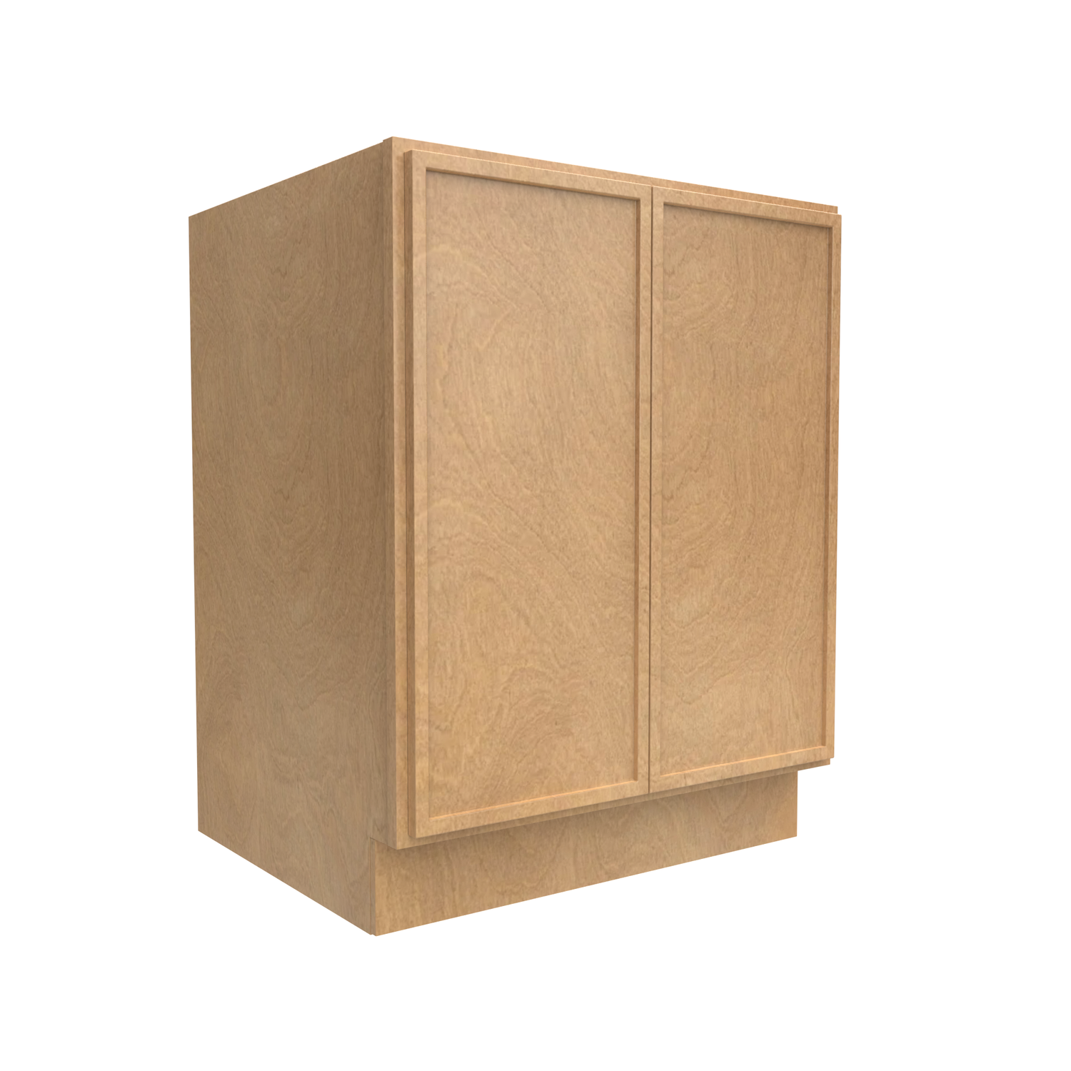 Slim Shaker Karamel - 27 Inch Full Height Double Door Base Cabinet - 27" Width x 34.5" Height x 24" Depth