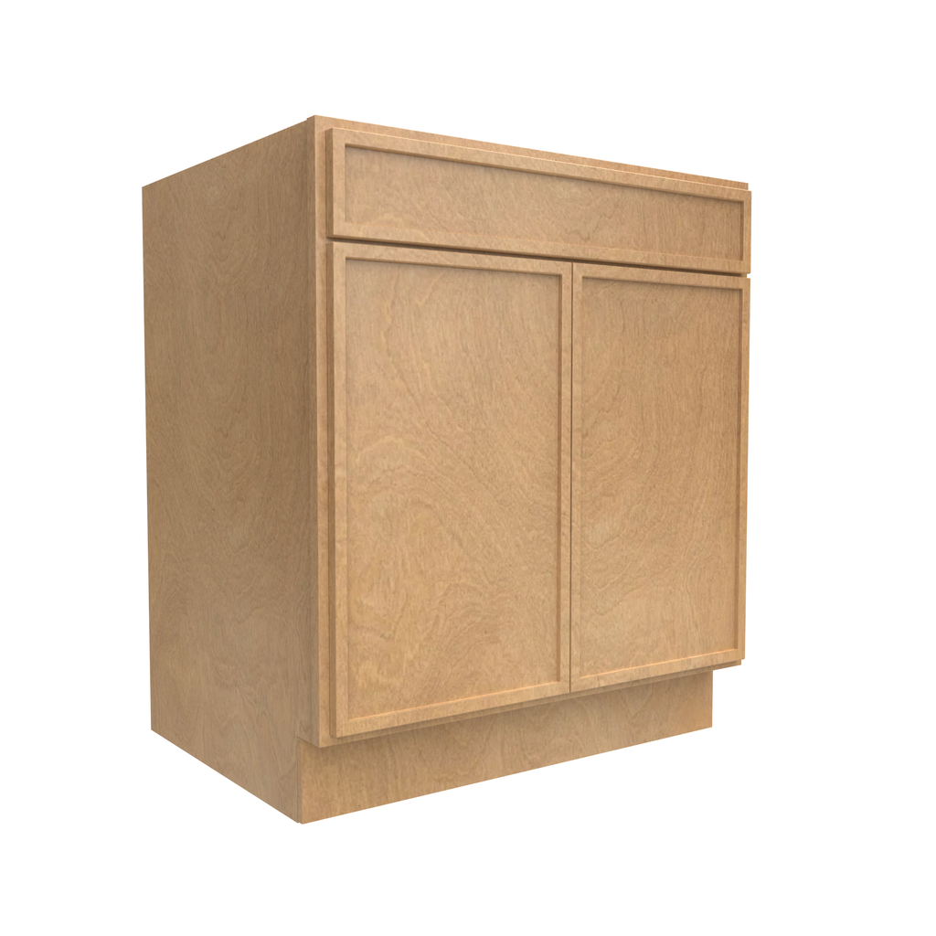 Slim Shaker Karamel - 30 Inch Double Door Base Cabinet - 30