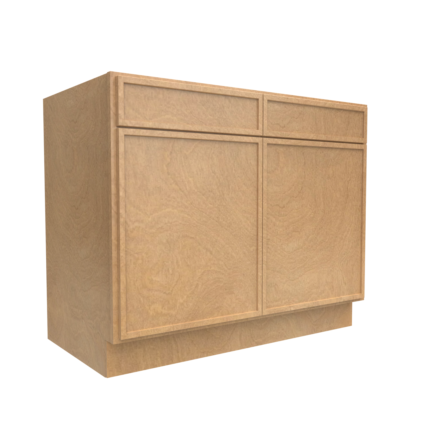 Slim Shaker Karamel - 42 Inch Double Door Base Cabinet - 42" Width x 34.5" Height x 24" Depth