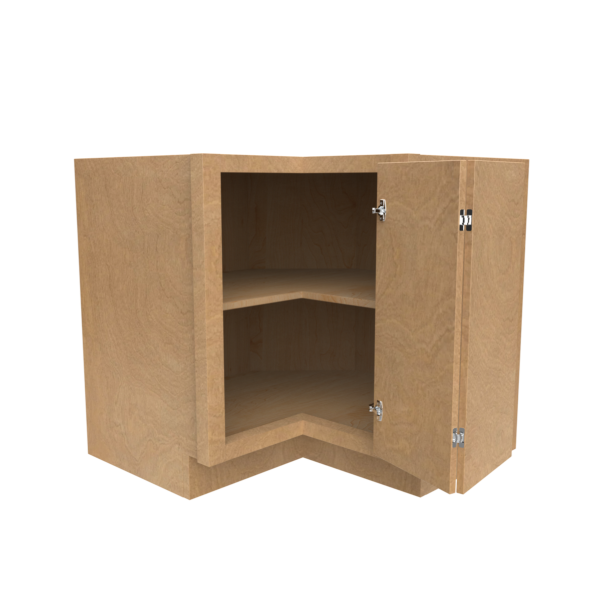 Slim Shaker Karamel - 36 Inch Square Corner Base Cabinet - 36" Width x 34.5" Height x 24" Depth