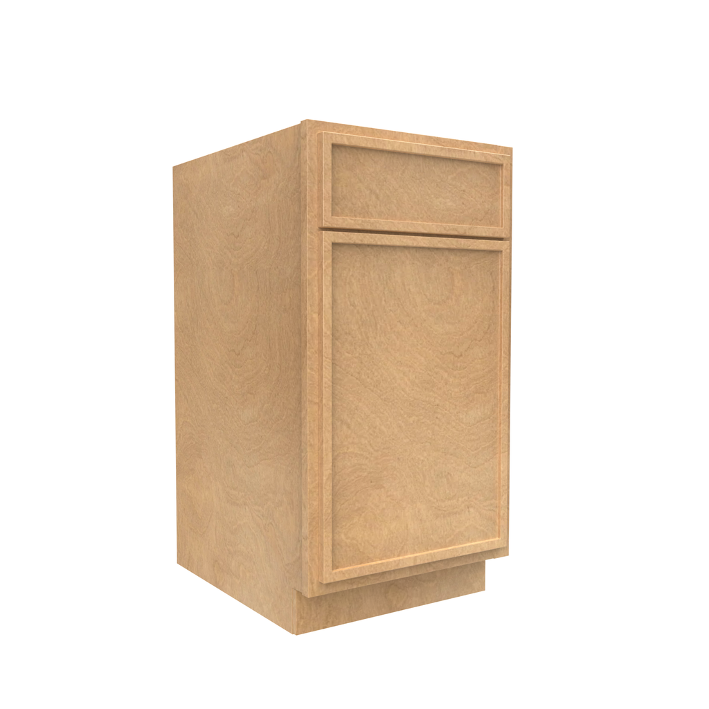 Slim Shaker Karamel - 18 Inch Waste Basket Base Cabinet - 18