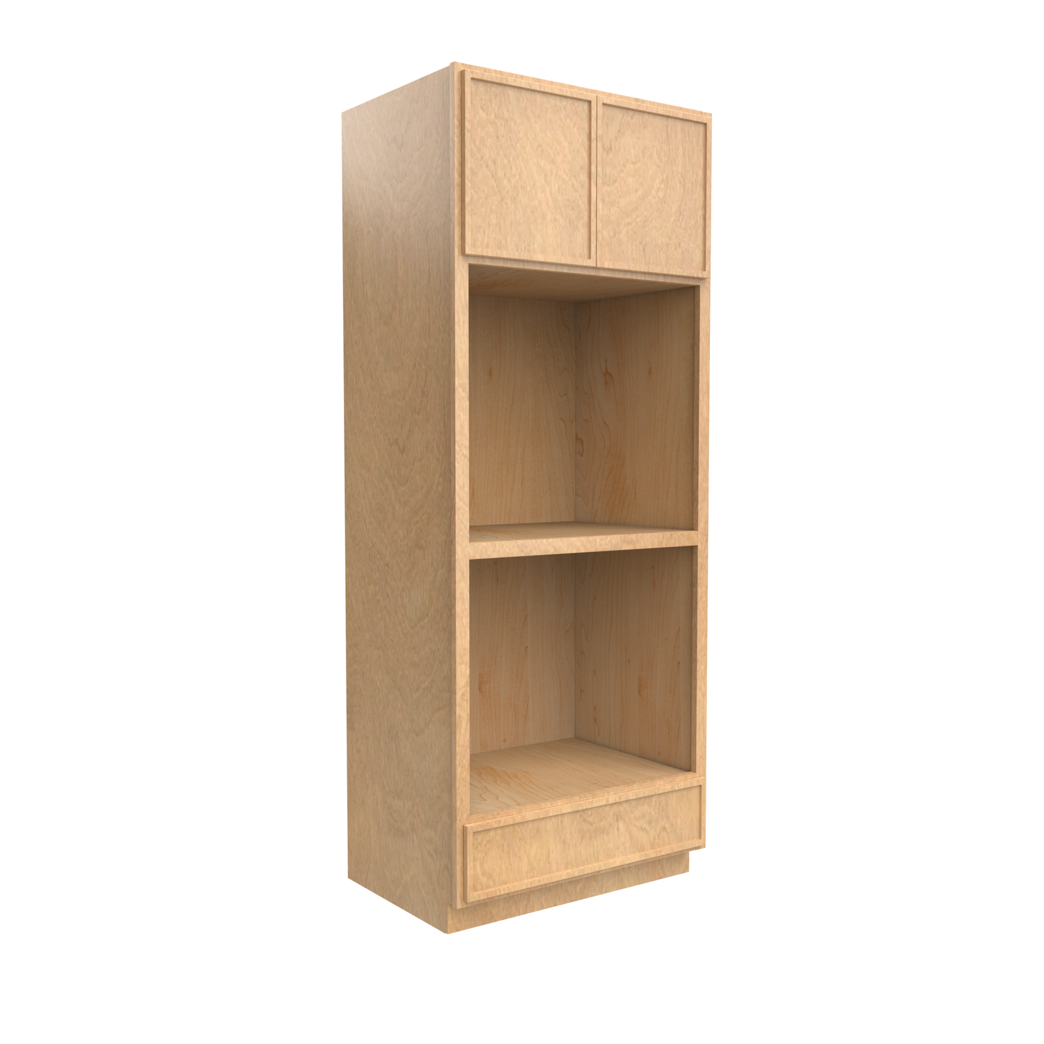 Slim Shaker Karamel - 33 Inch Double Oven Tall Cabinet - 33" Width x 84" Height x 24" Depth