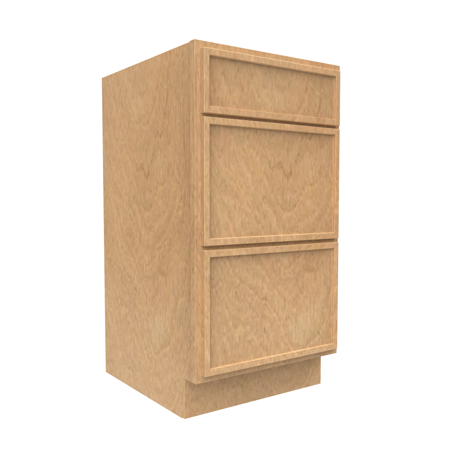 Slim Shaker Karamel - 18 Inch Vanity Drawer Base Cabinet - 18" Width x 34.5" Height x 21" Depth