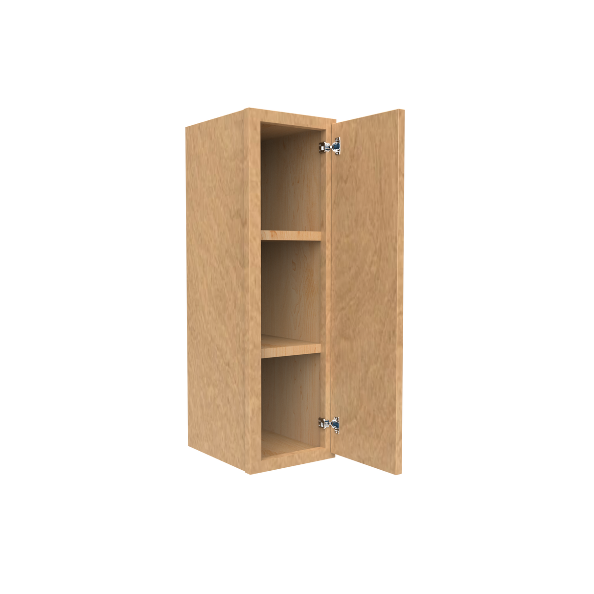 Slim Shaker Karamel - 9 Inch Height Single Door Wall Cabinet - 9" Width x 30" Height x 12" Depth