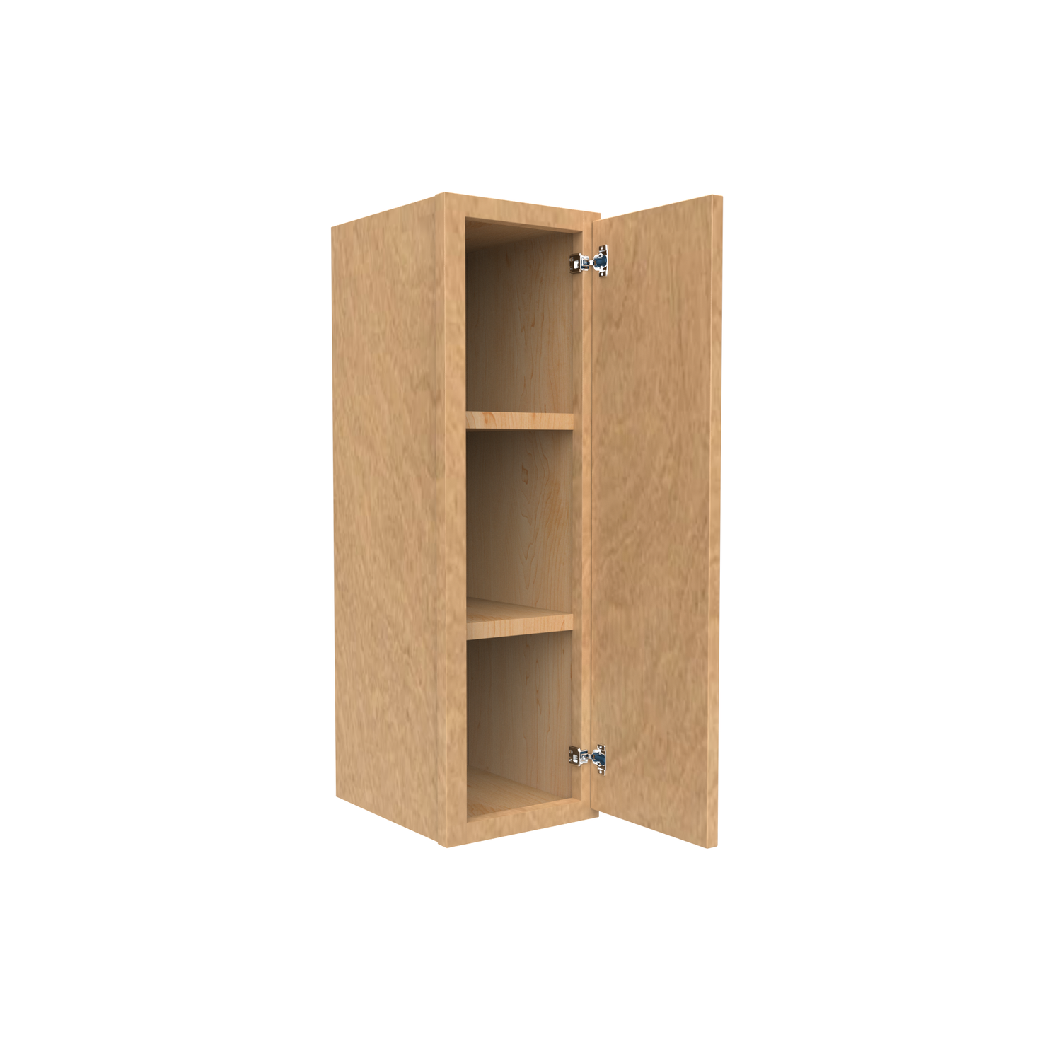 Slim Shaker Karamel - 9 Inch Height Single Door Wall Cabinet - 9" Width x 30" Height x 12" Depth