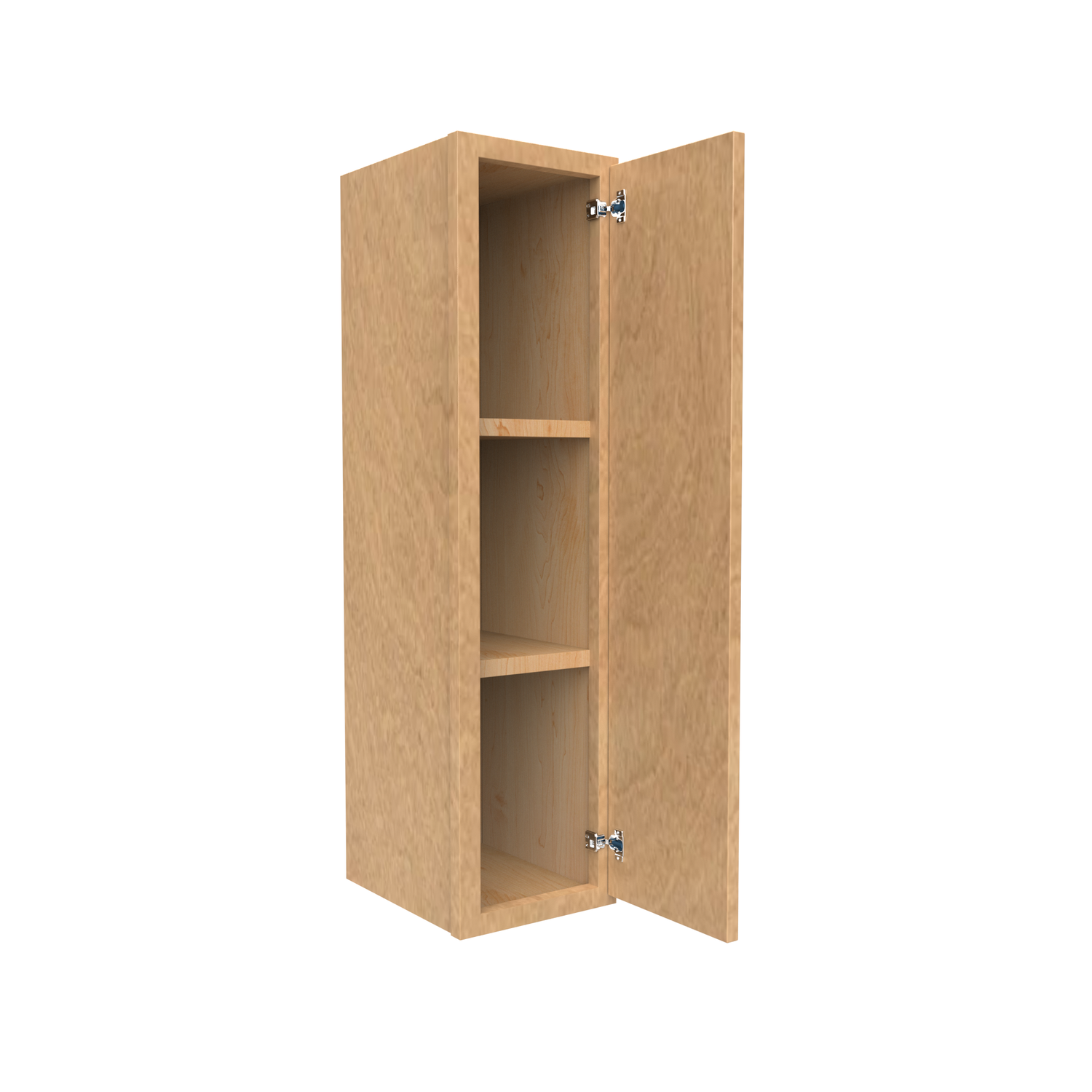 Slim Shaker Karamel - 9 Inch Height Single Door Wall Cabinet - 09" Width x 36" Height x 12" Depth