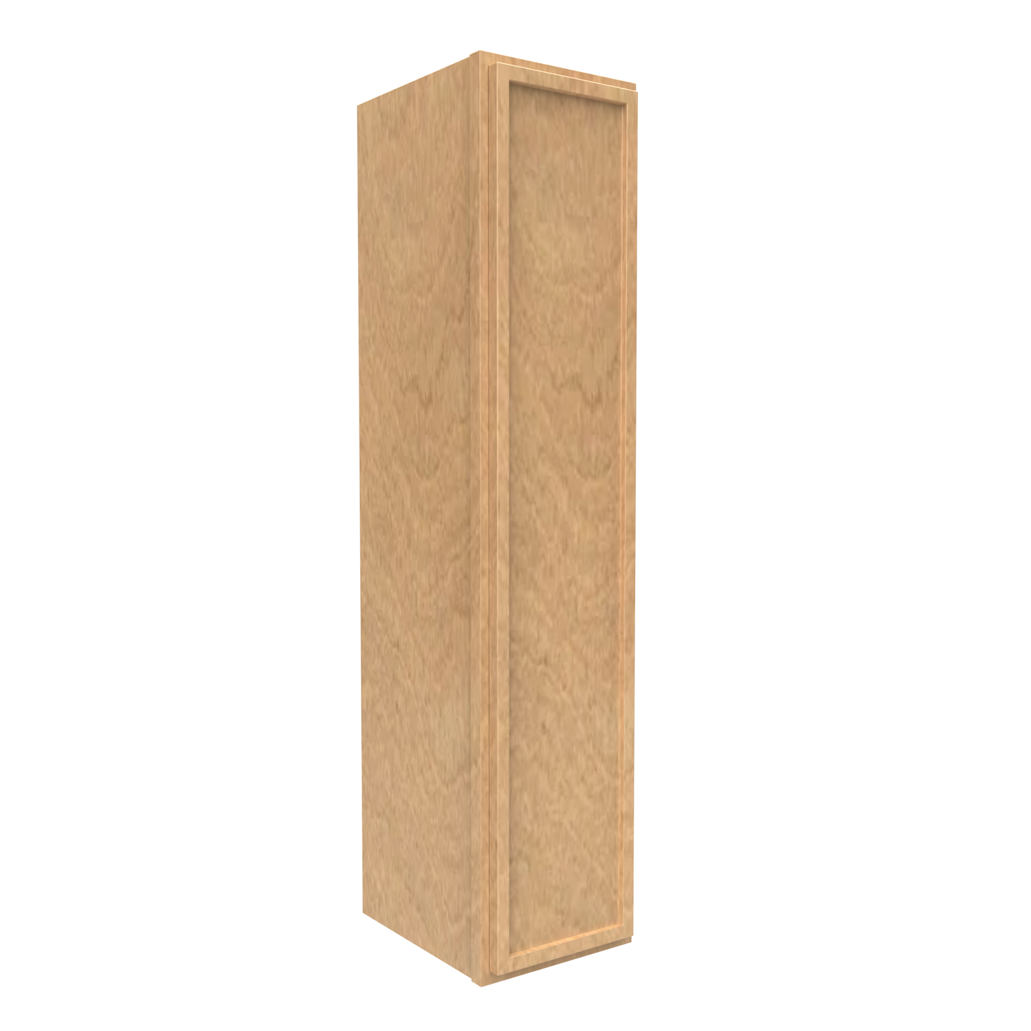 Slim Shaker Karamel - 9 Inch Height Single Door Wall Cabinet - 09" Width x 42" Height x 12" Depth
