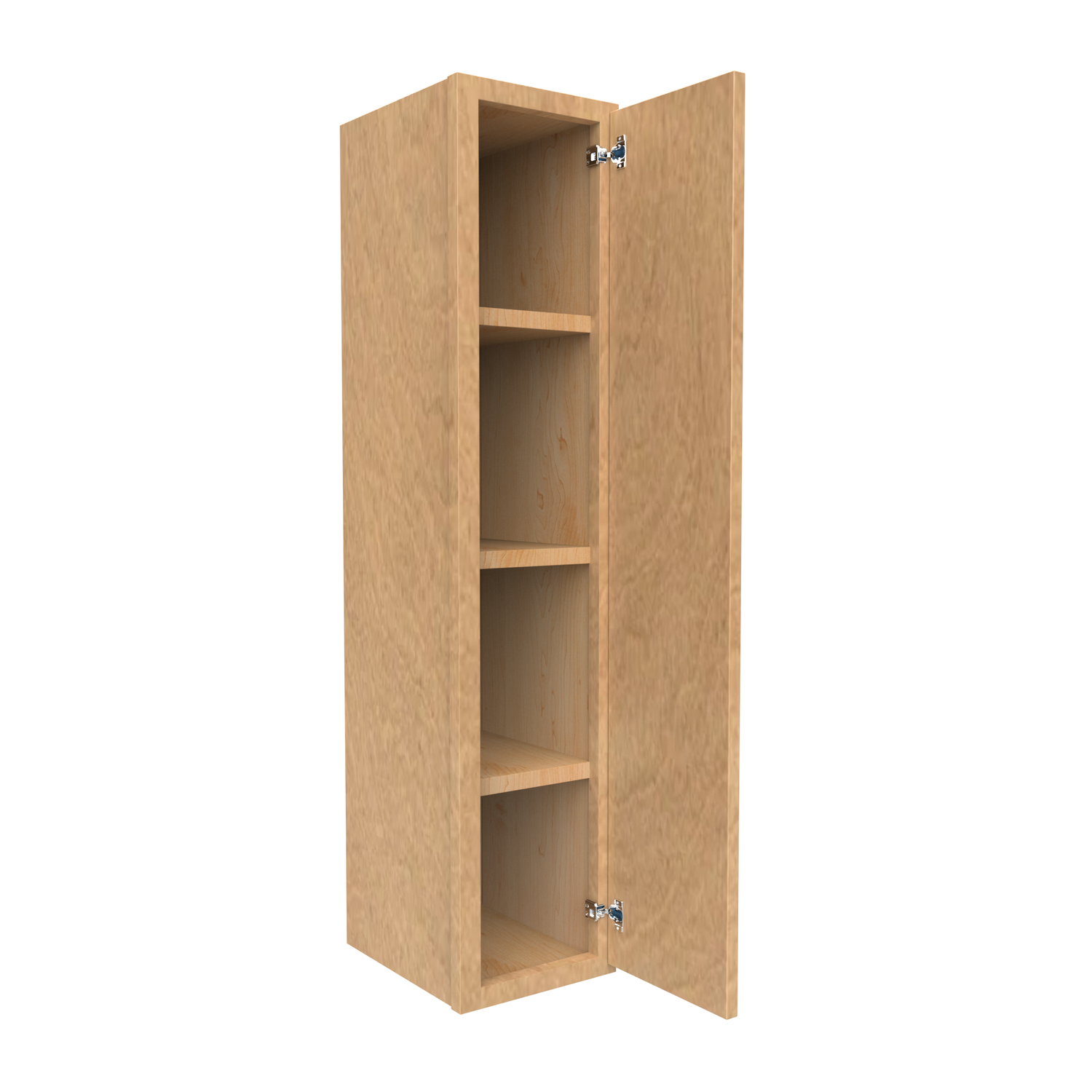 Slim Shaker Karamel - 9 Inch Height Single Door Wall Cabinet - 09" Width x 42" Height x 12" Depth