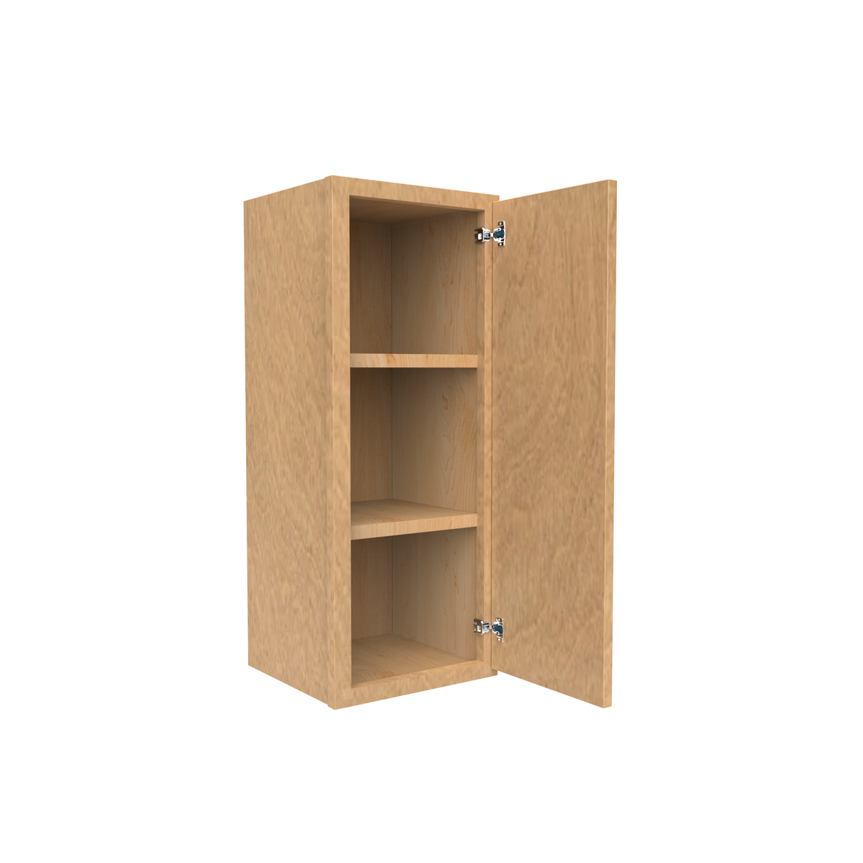 Slim Shaker Karamel - 12 Inch Height Single Door Wall Cabinet - 12" Width x 30" Height x 12" Depth
