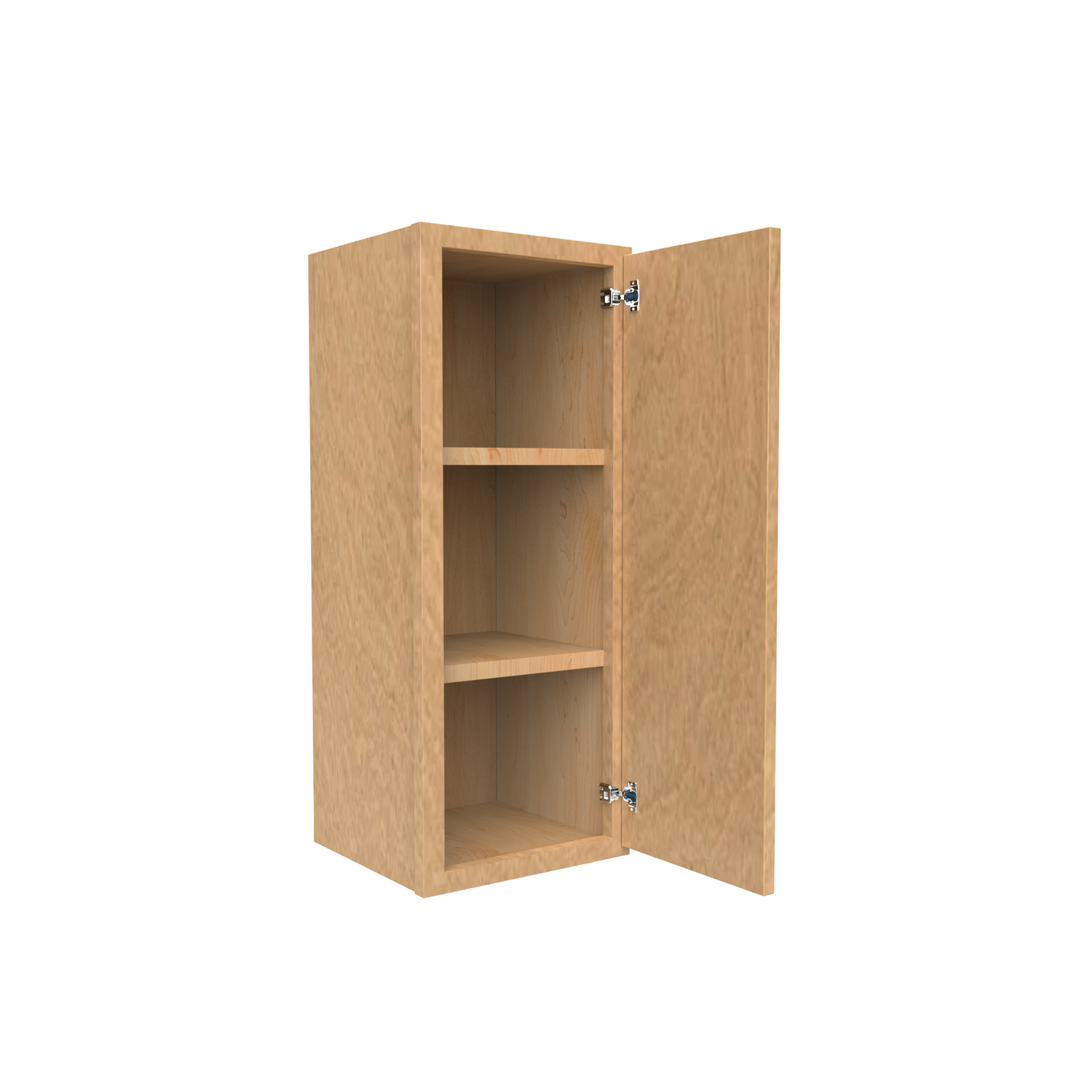 Slim Shaker Karamel - 12 Inch Height Single Door Wall Cabinet - 12" Width x 30" Height x 12" Depth