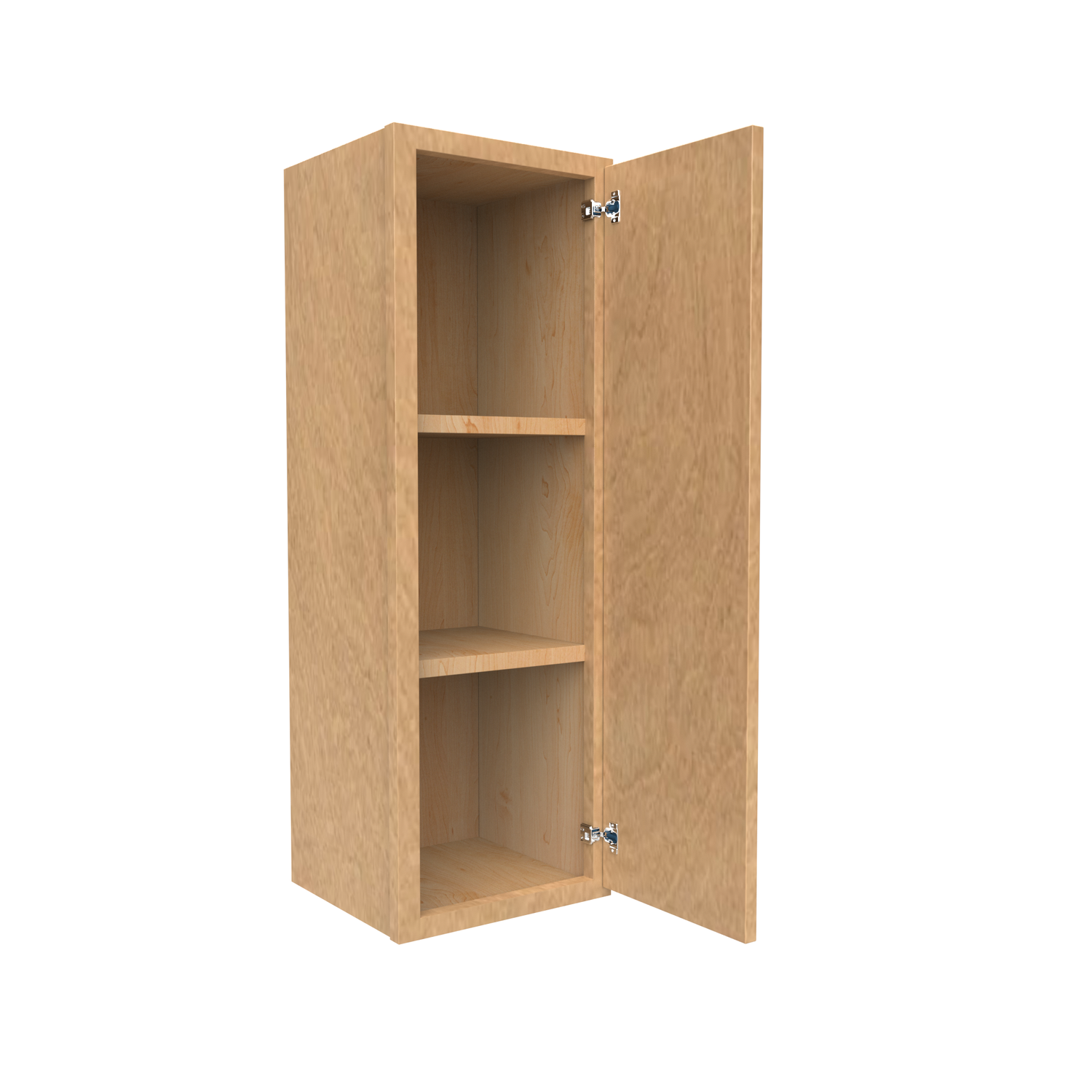 Slim Shaker Karamel - 12 Inch Height Single Door Wall Cabinet - 12" Width x 36" Height x 12" Depth