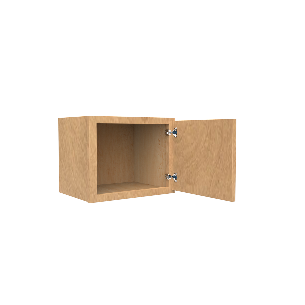 RTA - Slim Shaker Karamel - 12"Height Single Door Wall Cabinets - 15"W x 12"H x 12"D