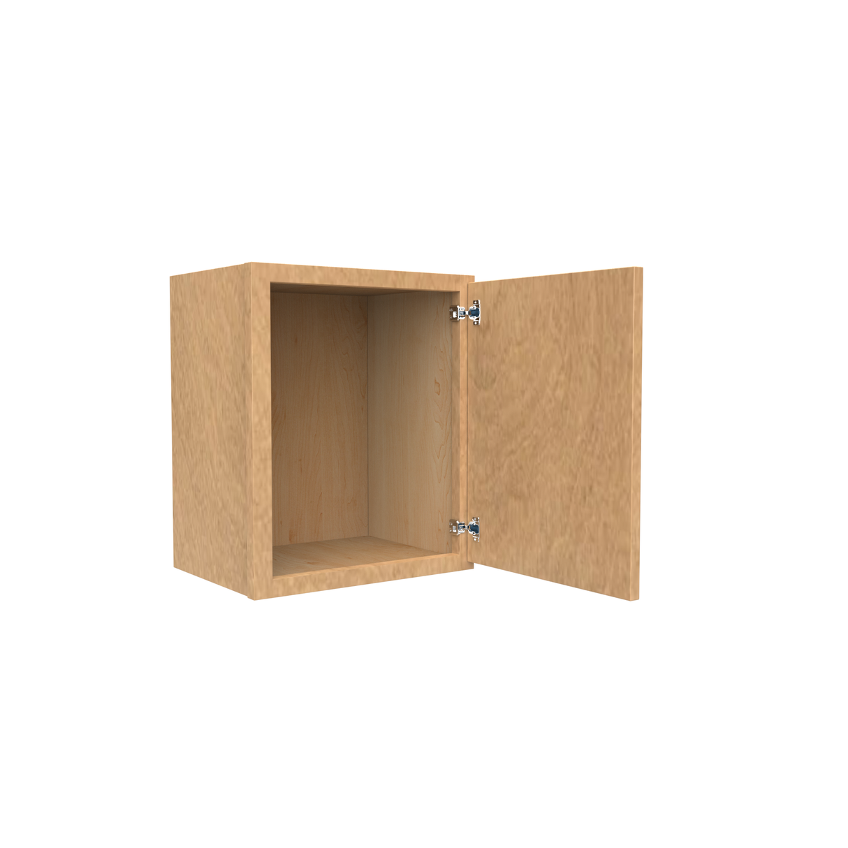 Slim Shaker Karamel - 15 Inch Height Single Door Wall Cabinet - 15" Width x 18" Height x 12" Depth