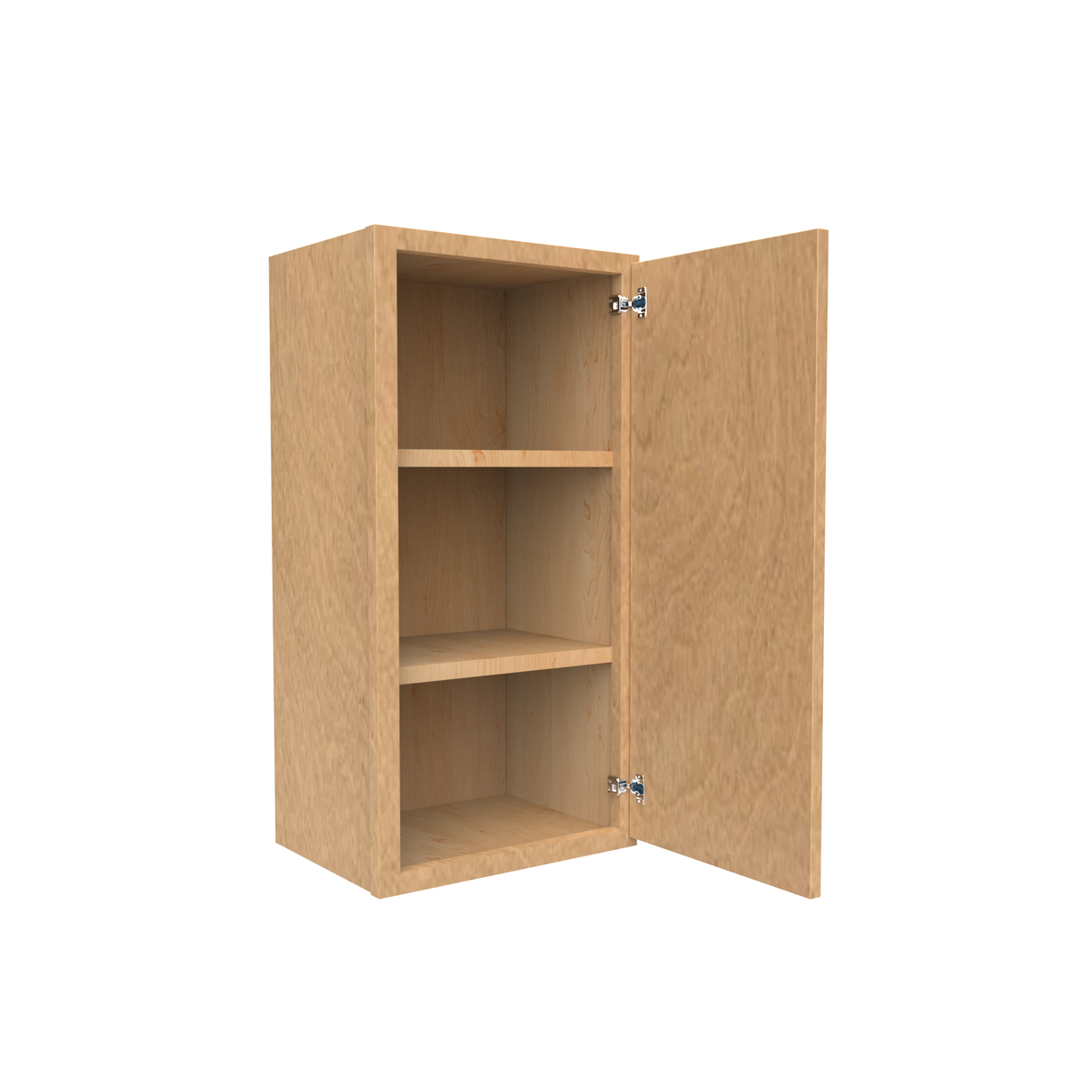 Slim Shaker Karamel - 15 Inch Height Single Door Wall Cabinet - 15" Width x 30" Height x 12" Depth