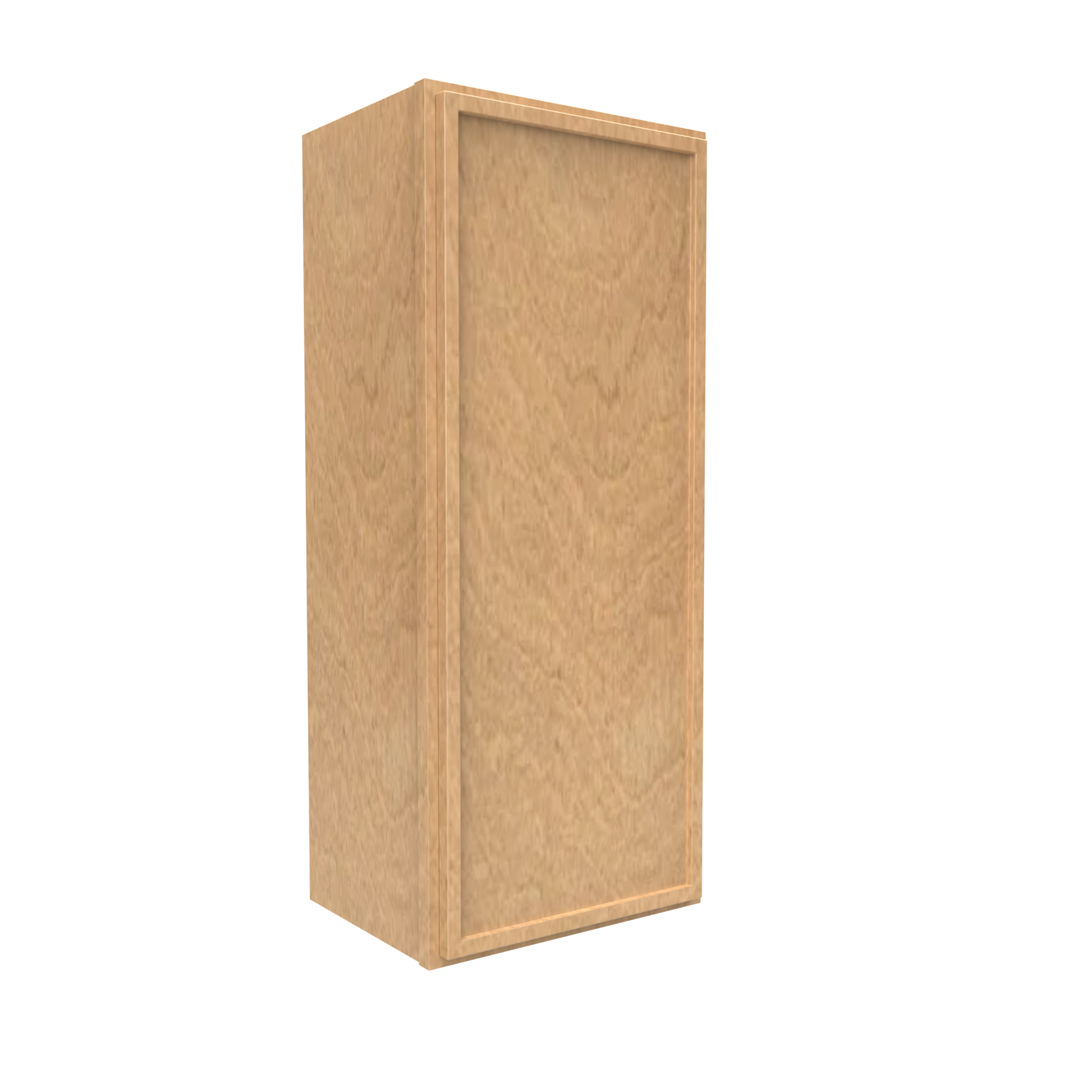 Slim Shaker Karamel - 15 Inch Height Single Door Wall Cabinet - 15" Width x 36" Height x 12" Depth