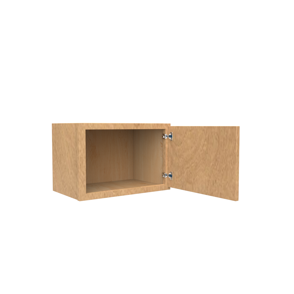 RTA - Slim Shaker Karamel - Single Door Wall Cabinets - 18"W x 12"H x 12"D