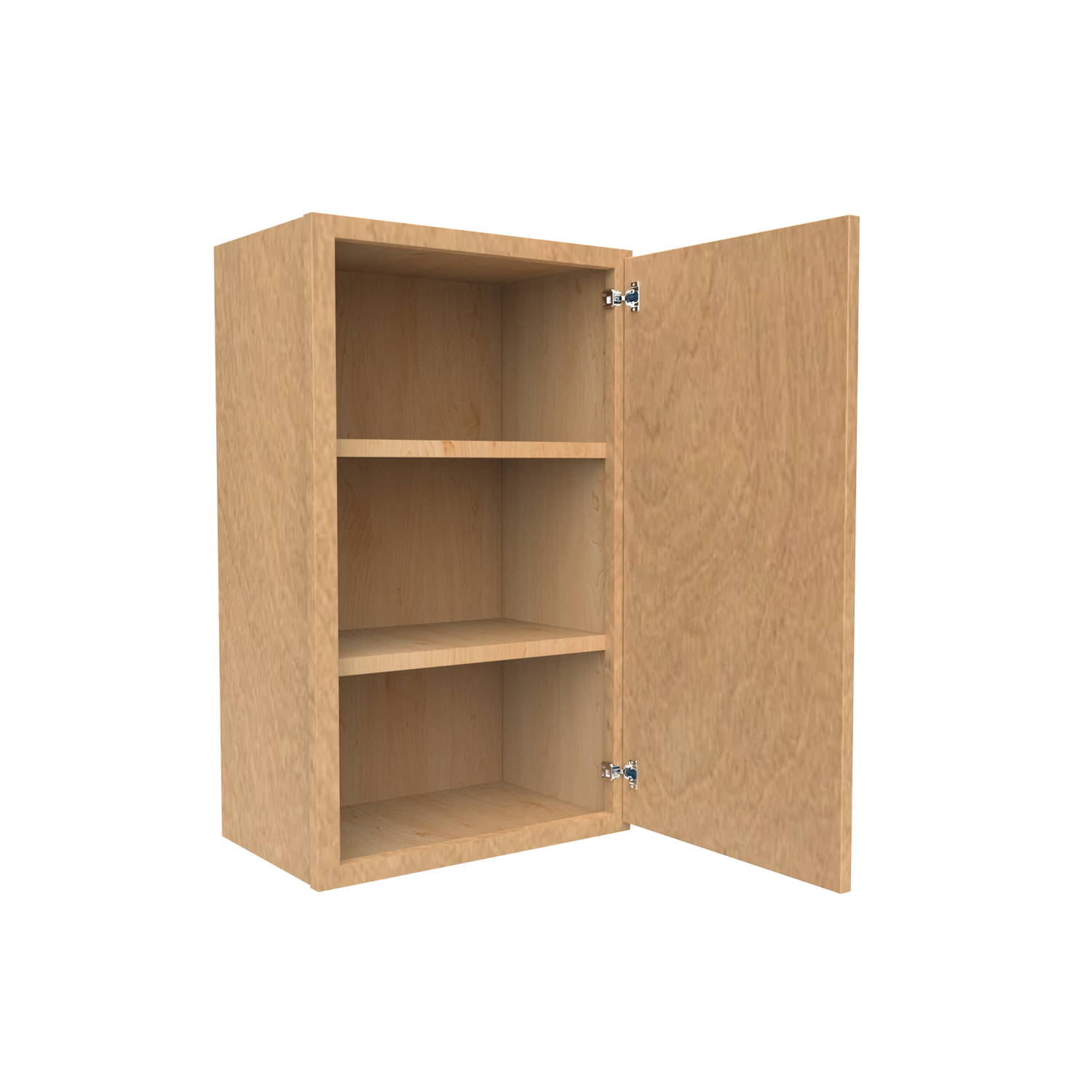 Slim Shaker Karamel - 18 Inch Height Single Door Wall Cabinet - 18" Width x 30" Height x 12" Depth