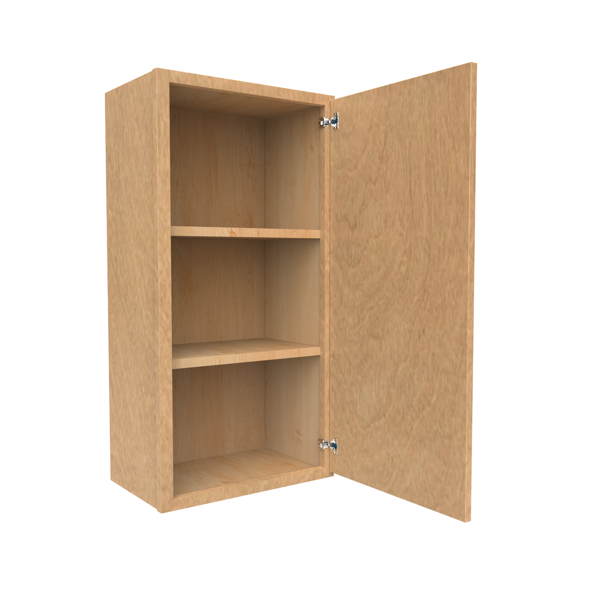 Slim Shaker Karamel - 18 Inch Height Single Door Wall Cabinet - 18" Width x 36" Height x 12" Depth
