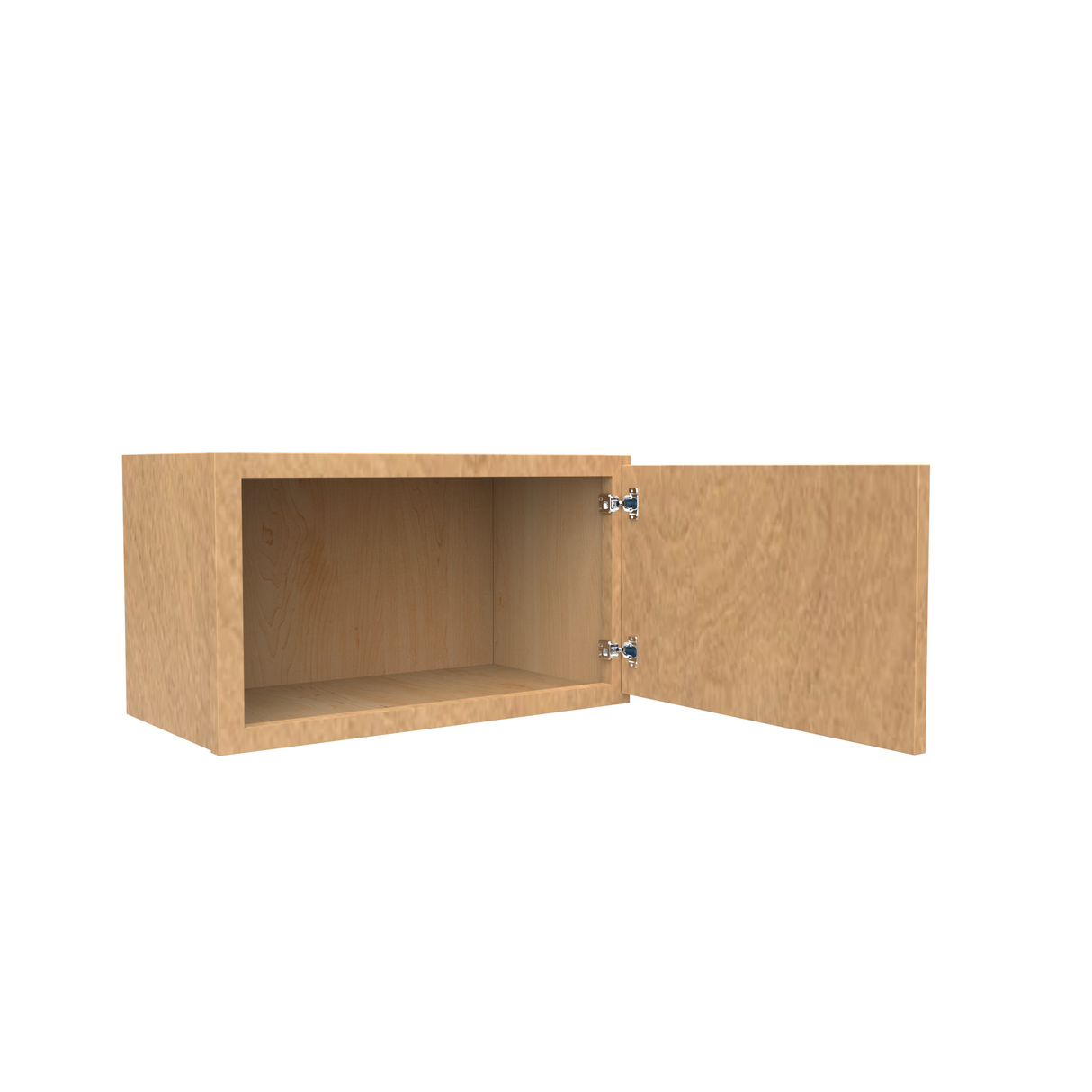 RTA - Slim Shaker Karamel - Single Door Wall Cabinets - 21"W x 12"H x 12"D