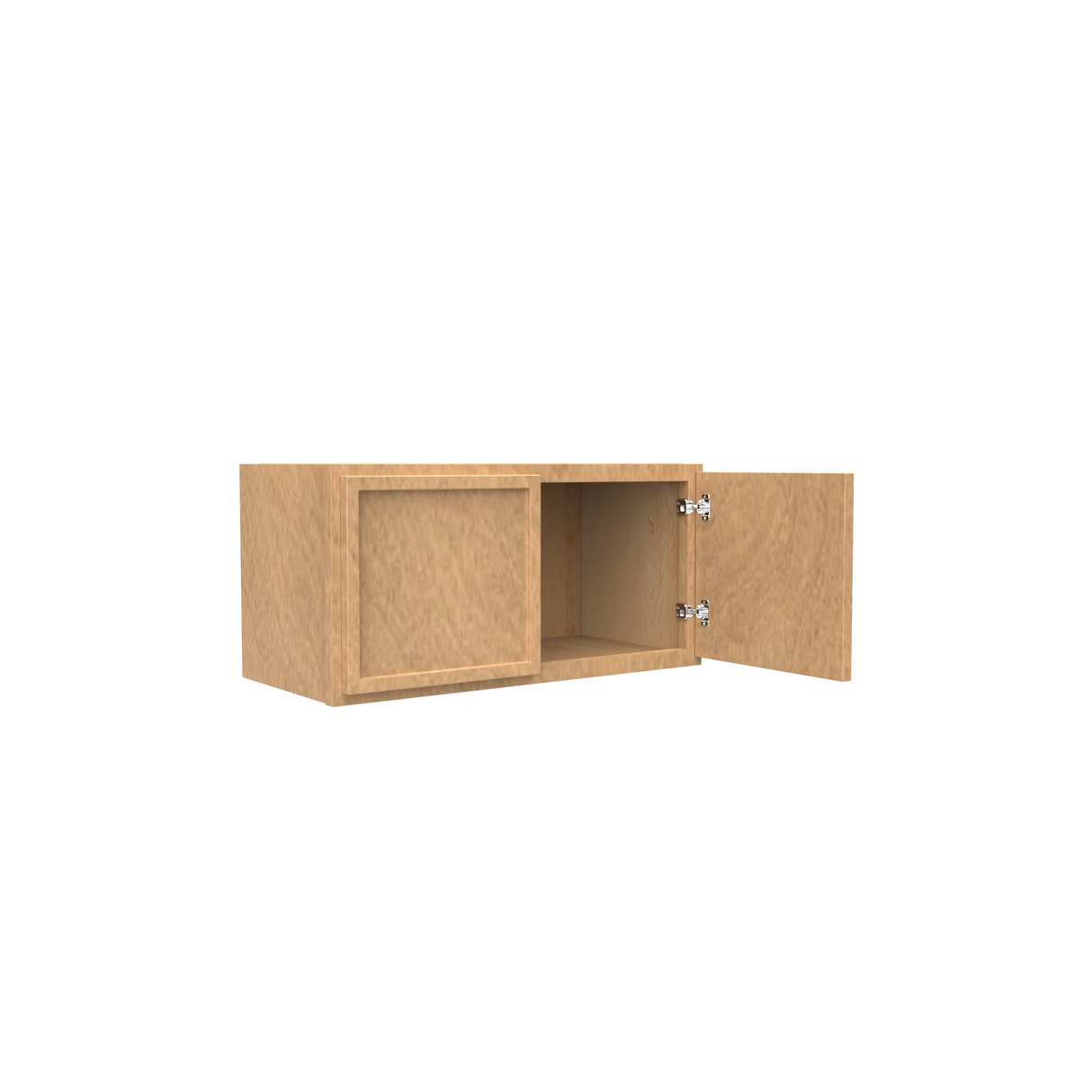 RTA - Slim Shaker Karamel - 12"Height Single Door Wall Cabinets - 24"W x 12"H x 12"D