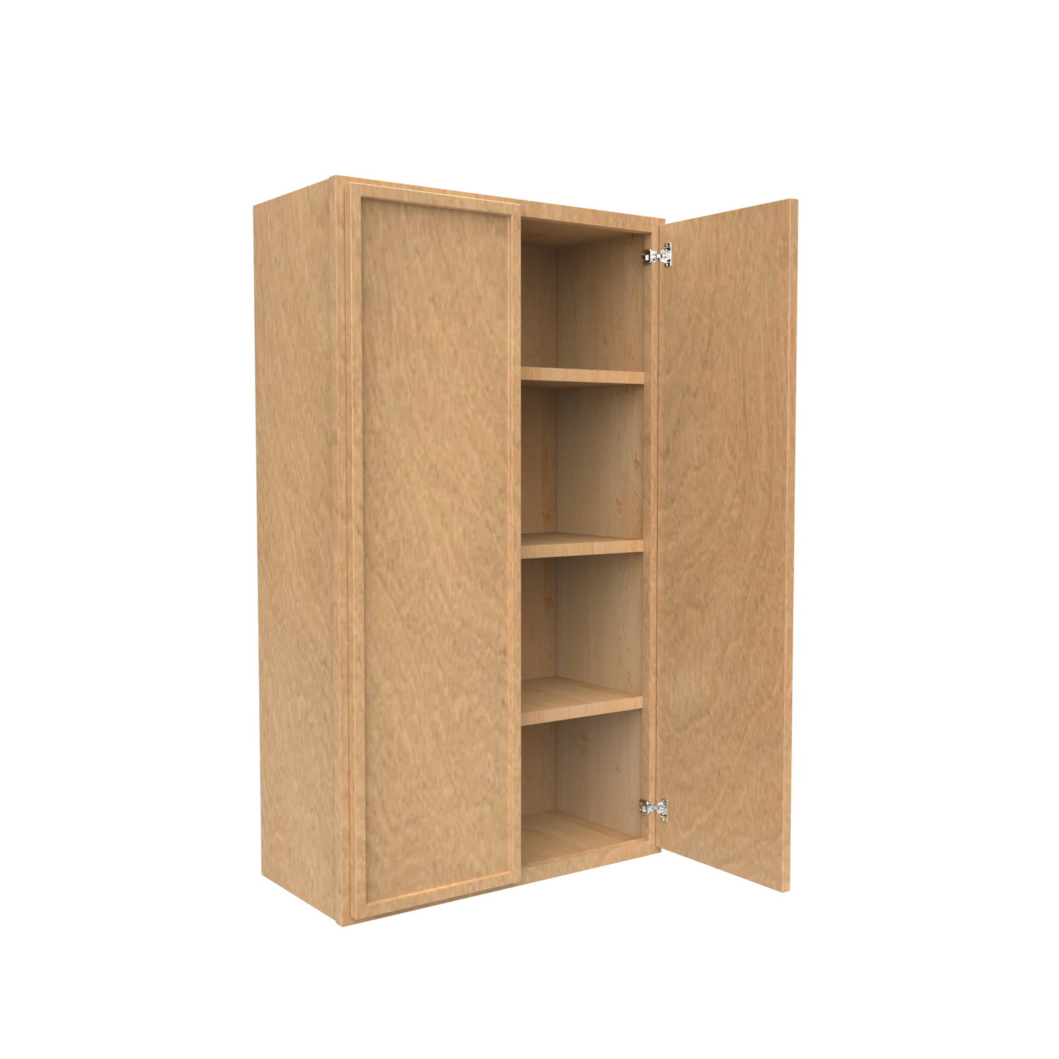 Slim Shaker Karamel - 24 Inch Height Double Door Wall Cabinet - 24" Width x 42" Height x 12" Depth