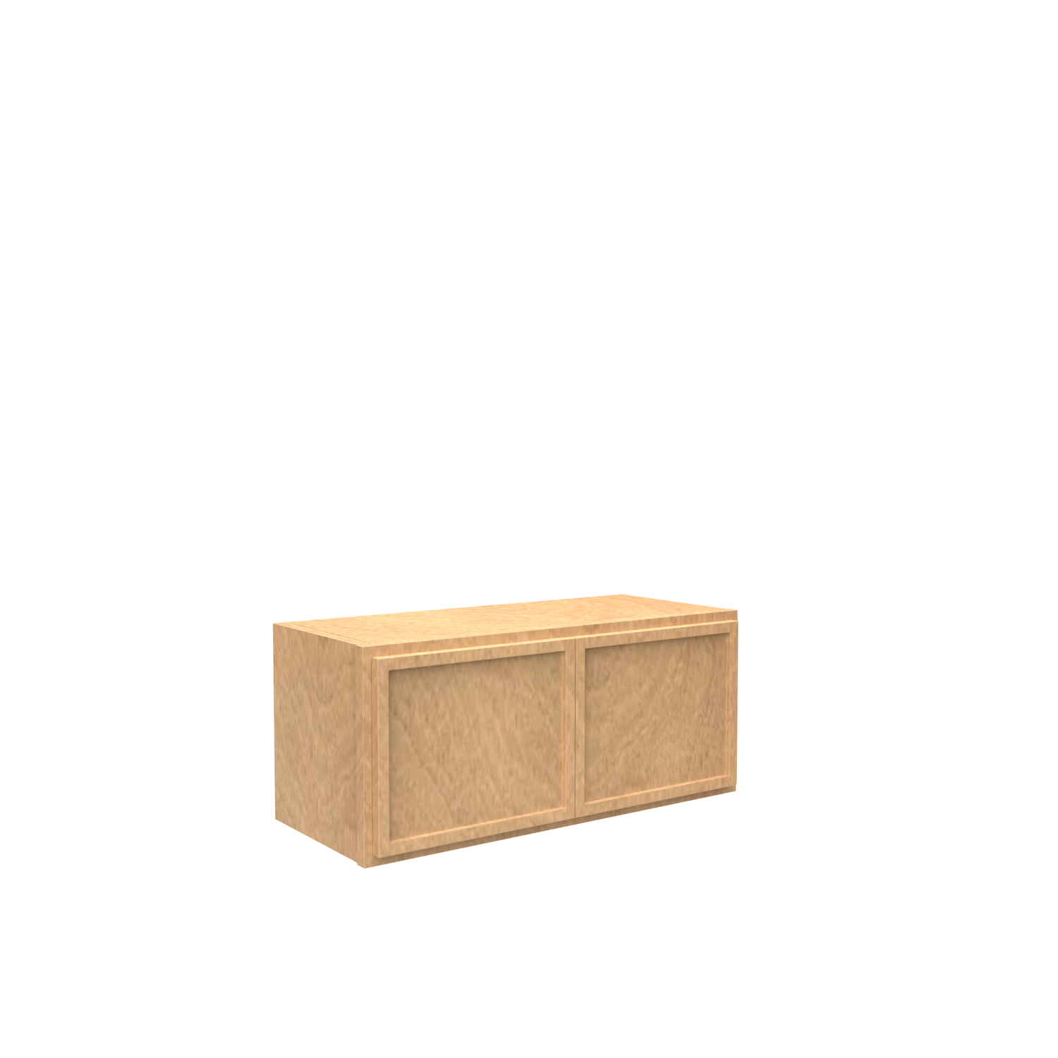 RTA - Slim Shaker Karamel - Double Door Wall Cabinets - 27"W x 12"H x 12"D