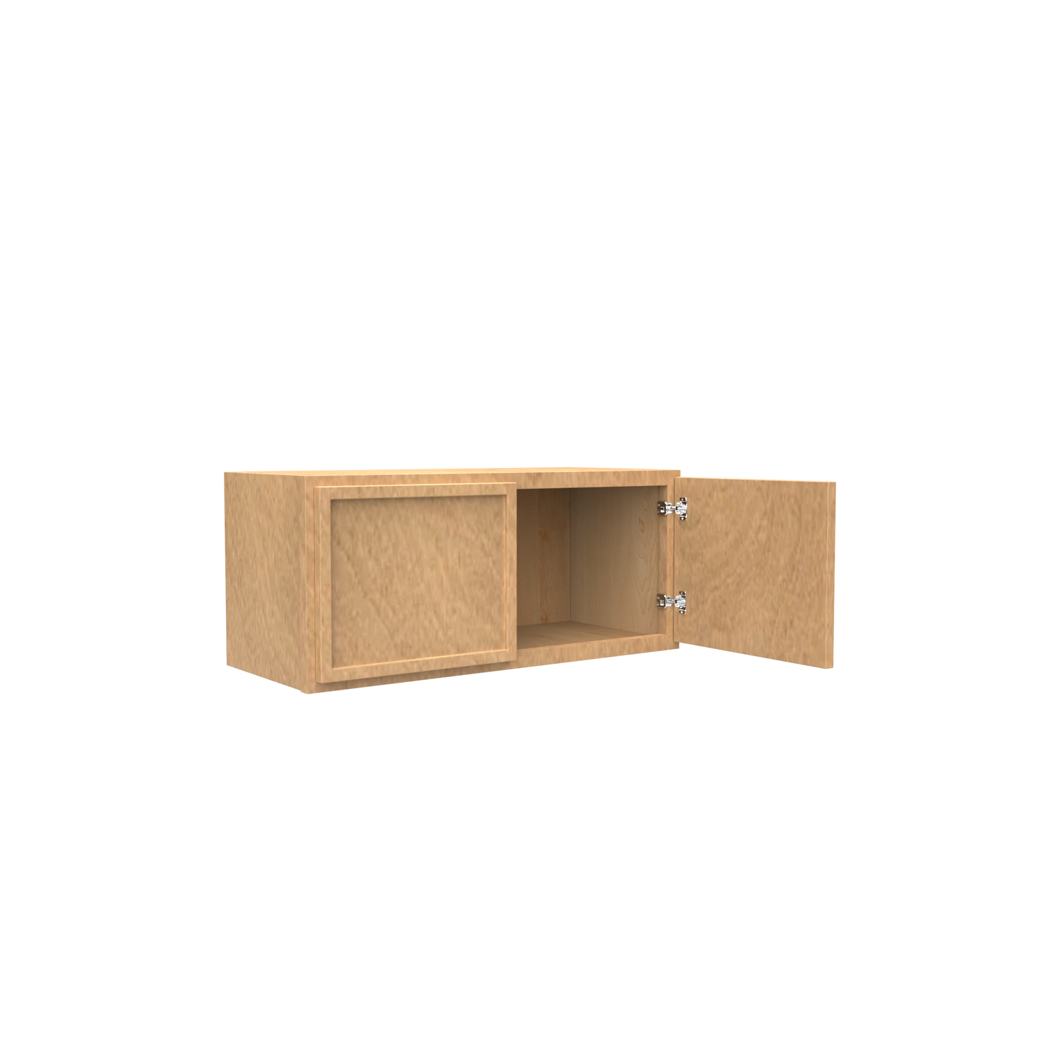 RTA - Slim Shaker Karamel - Double Door Wall Cabinets - 27"W x 12"H x 12"D