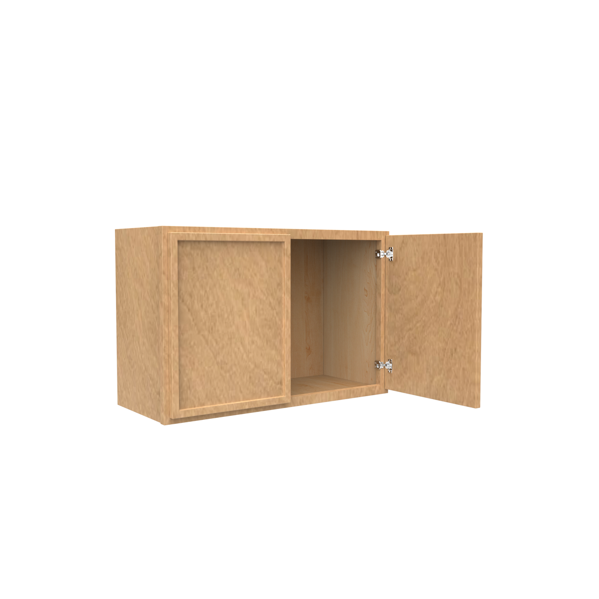 Slim Shaker Karamel - 27 Inch Height Double Door Wall Cabinet - 27" Width x 18" Height x 12" Depth