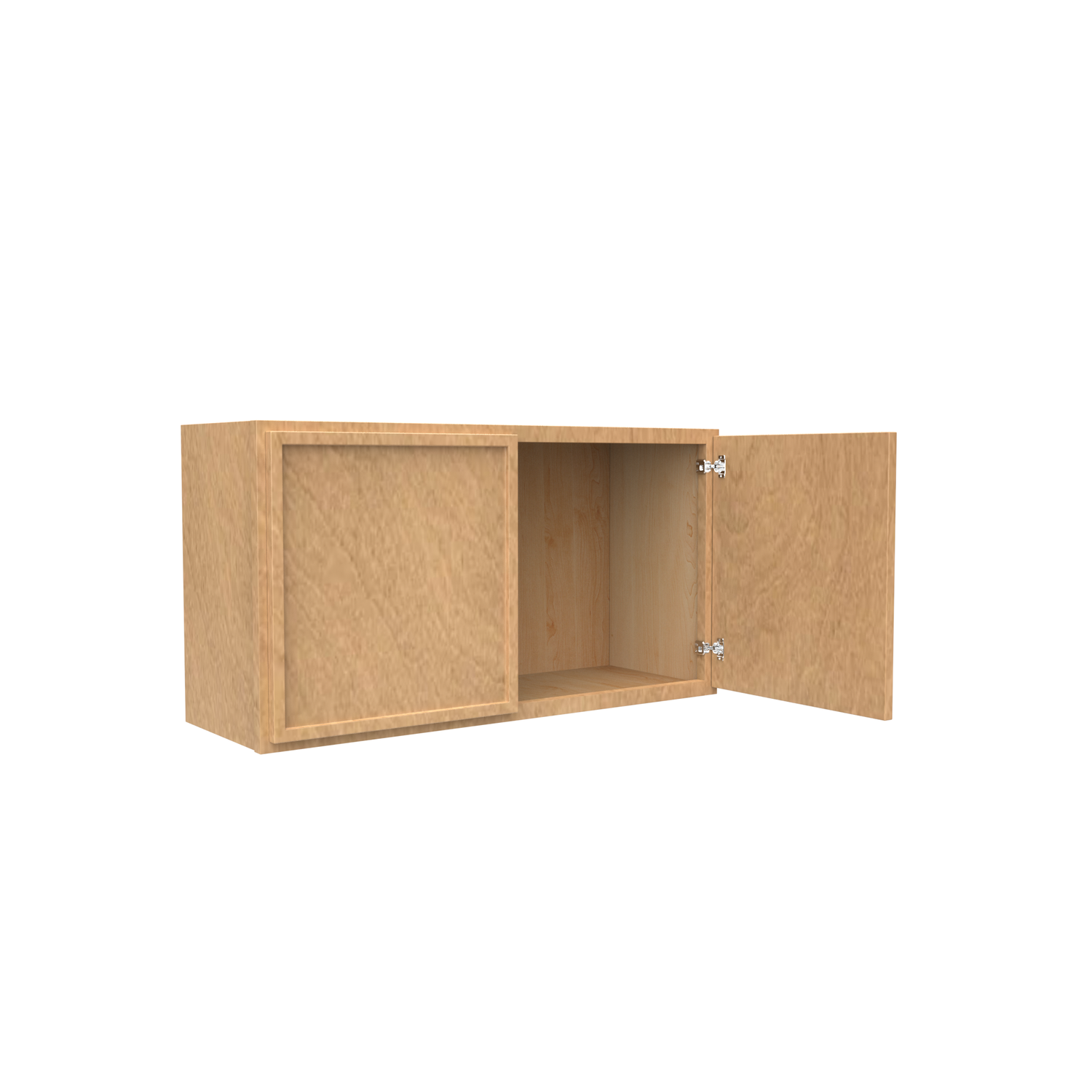 Slim Shaker Karamel - 33 Inch Height Double Door Wall Cabinet - 33" Width x 18" Height x 12" Depth