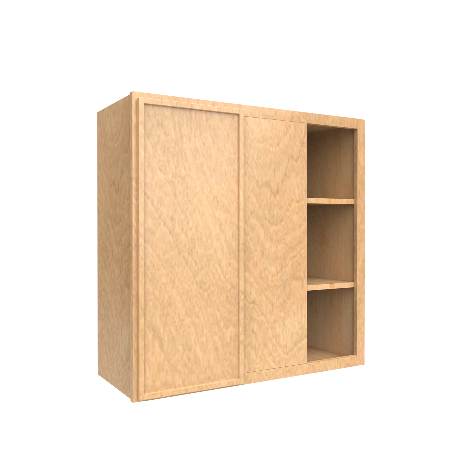Slim Shaker Karamel - 30x30 Inch Wall Blind Corner Wall Cabinet - 30" Width x 30" Height x 12" Depth