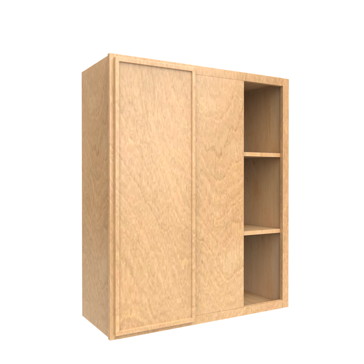 Slim Shaker Karamel - 30x36 Inch Wall Blind Corner Wall Cabinet - 30" Width x 36" Height x 12" Depth