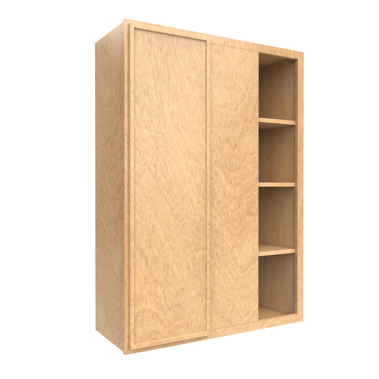 Slim Shaker Karamel - 30x42 Inch Wall Blind Corner Wall Cabinet - 30" Width x 42" Height x 12" Depth