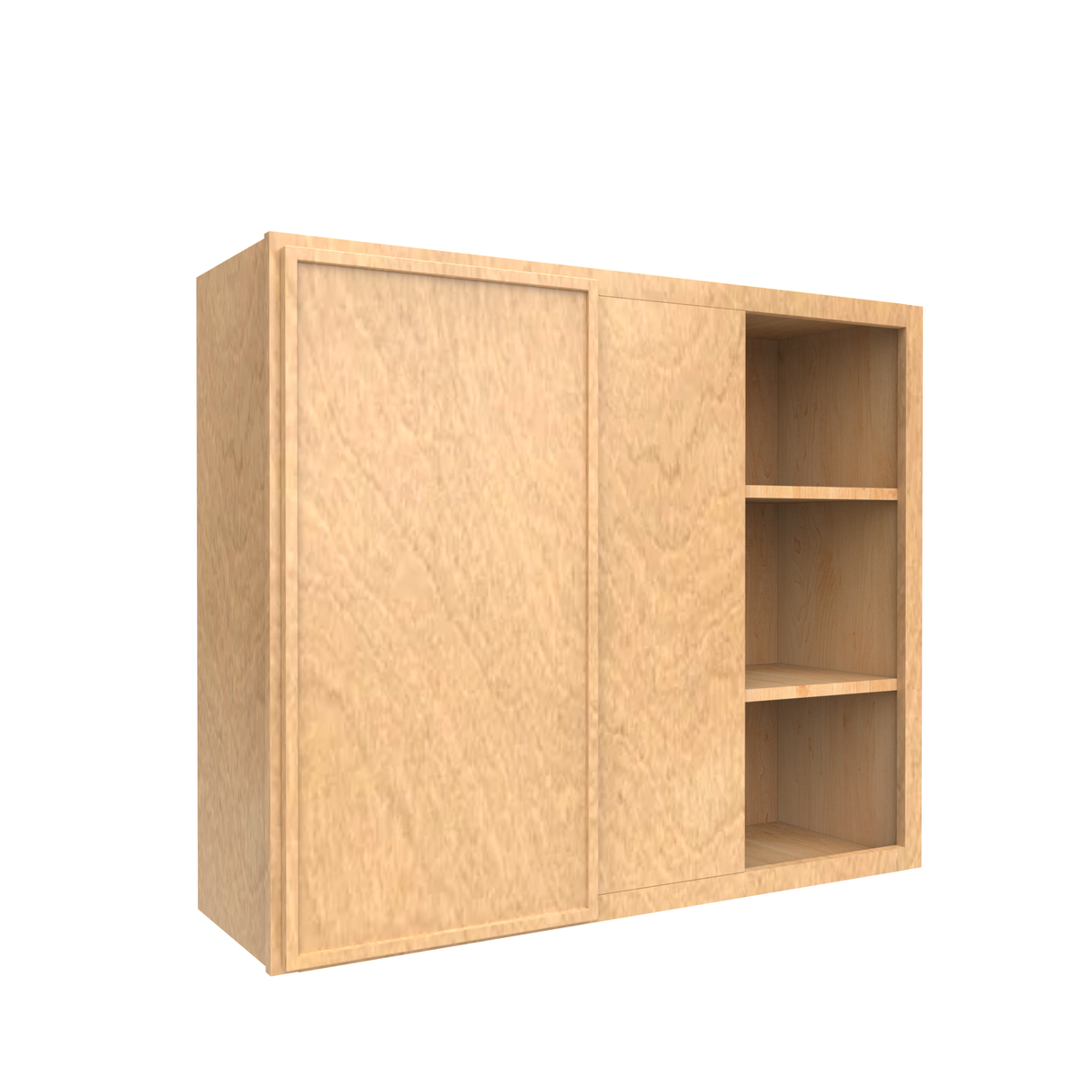 Slim Shaker Karamel - 36x30 Inch Wall Blind Corner Wall Cabinet - 36" Width x 30" Height x 12" Depth