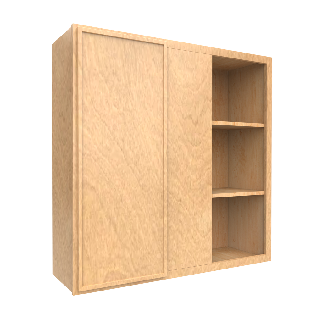 Slim Shaker Karamel - 36x36 Inch Wall Blind Corner Wall Cabinet - 36
