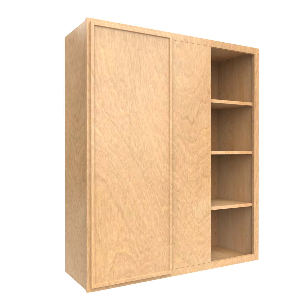 Slim Shaker Karamel - 36x42 Inch Wall Blind Corner Wall Cabinet - 36" Width x 42" Height x 12" Depth