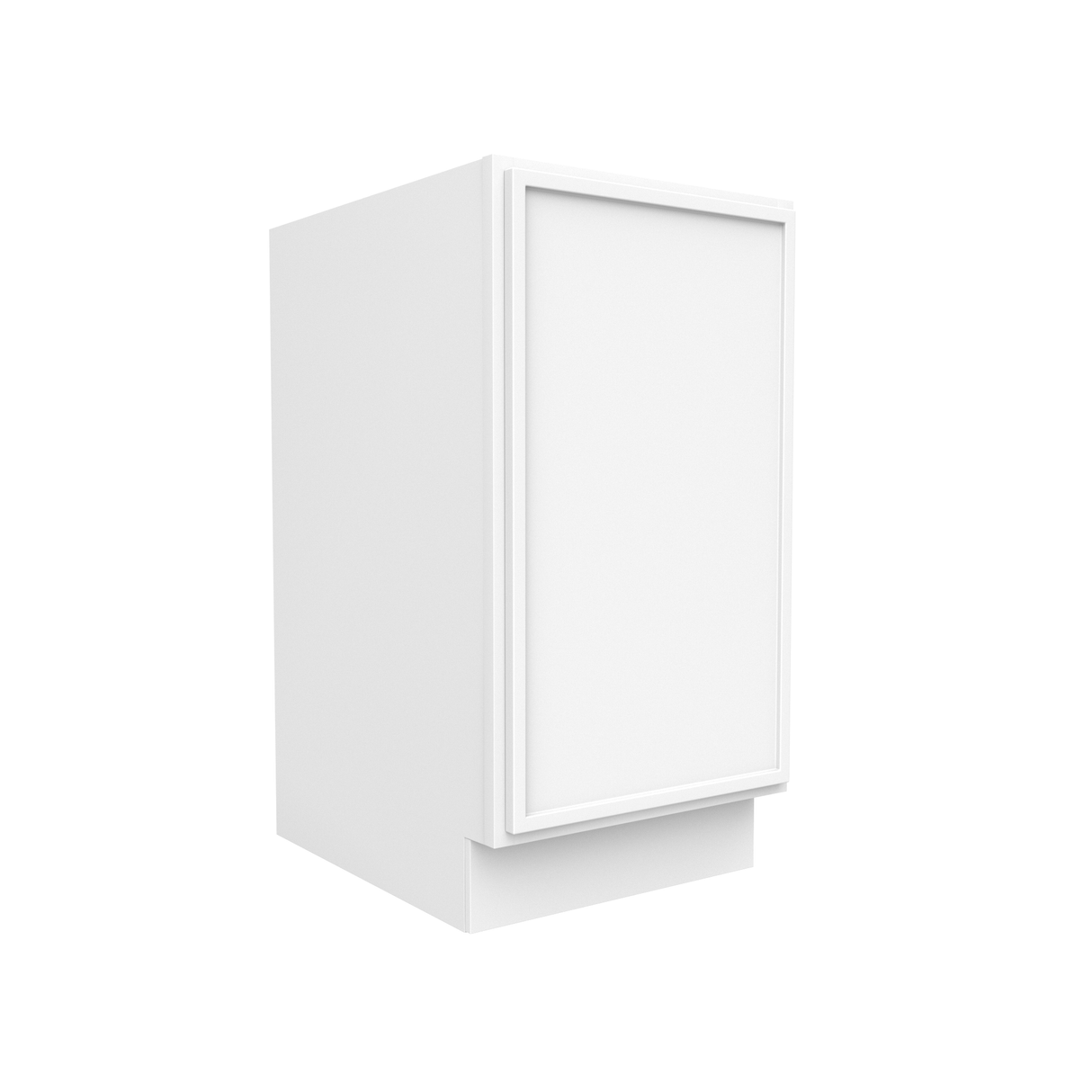 Slim Shaker Oatmeal - 18 Inch Full Height Single Door Base Cabinet - 18" Width x 34.5" Height x 24" Depth