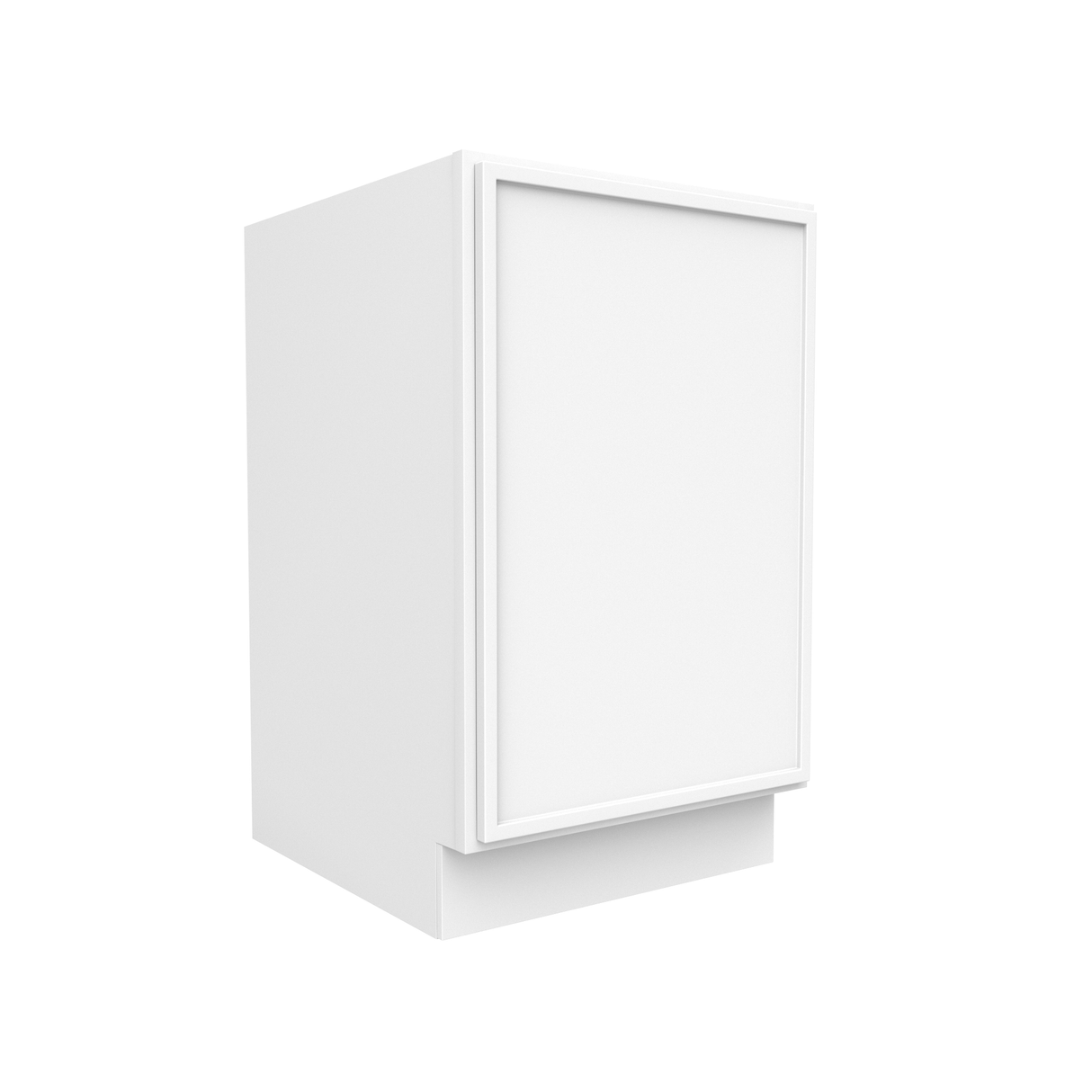 Slim Shaker Oatmeal - 21 Inch Full Height Single Door Base Cabinet - 21" Width x 34.5" Height x 24" Depth